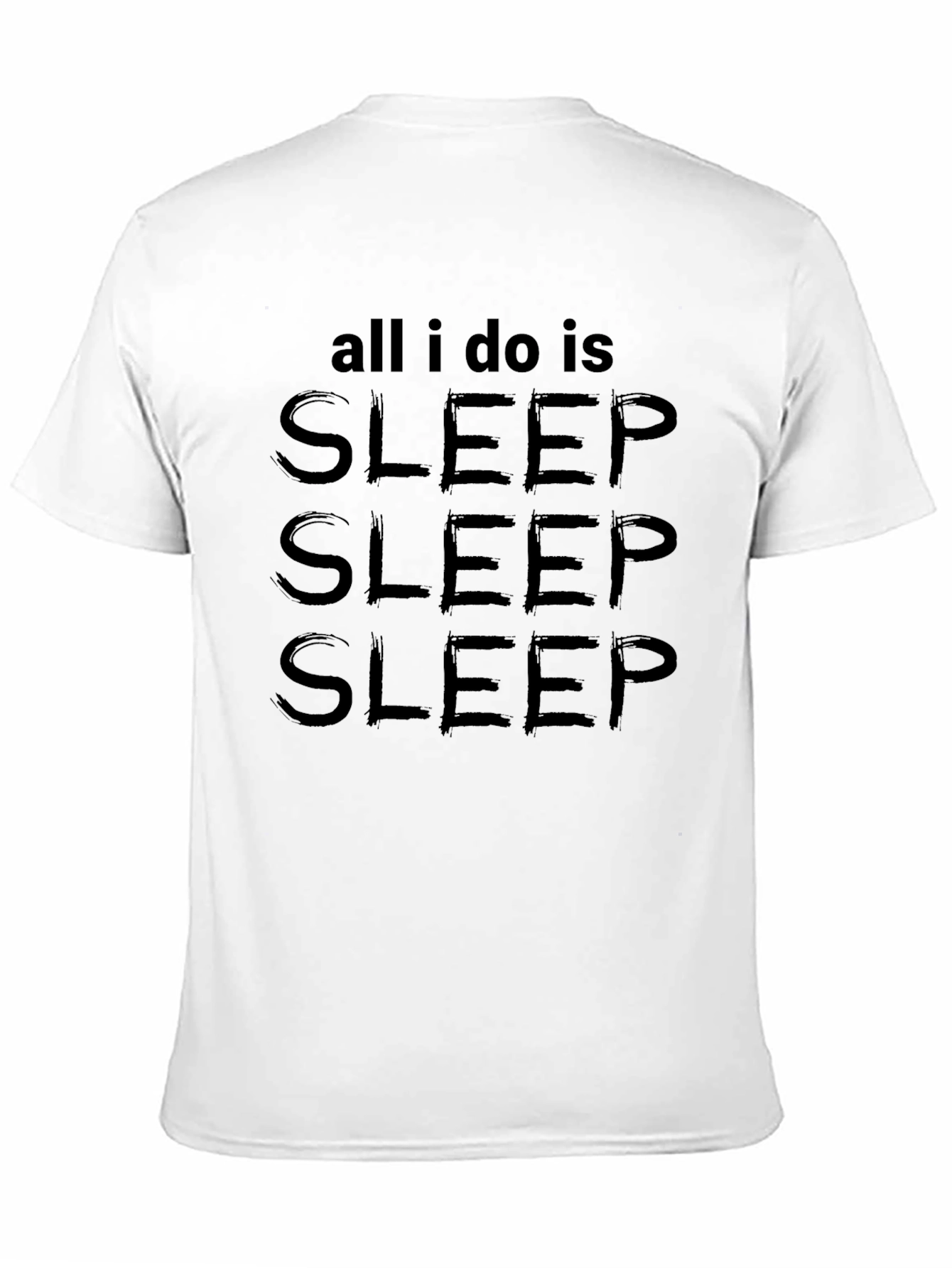 All I Do Is Sleep Mens Black T-Shirt