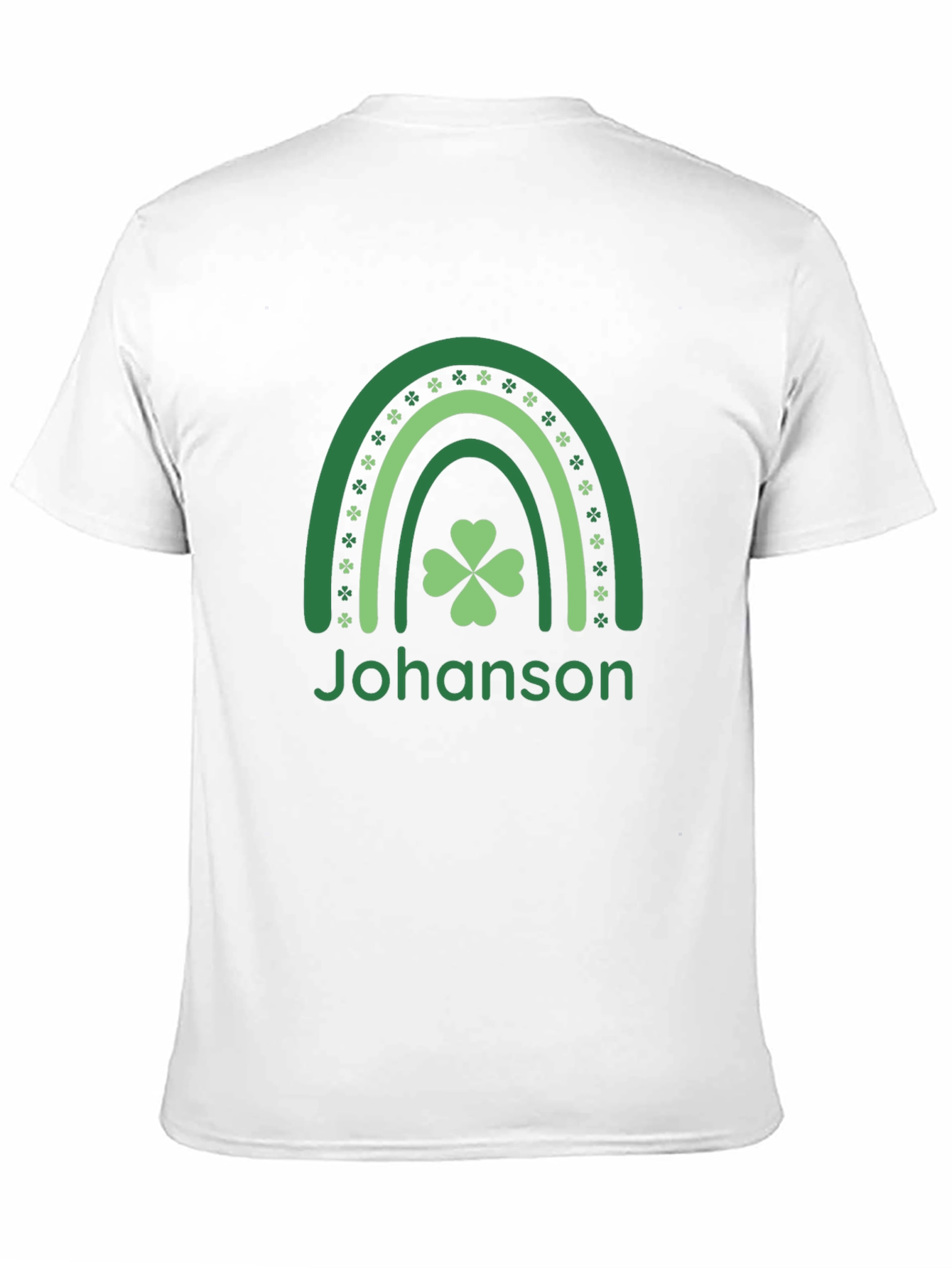 St. Patricks Day Personalized Shamrock Rainbow T-Shirt