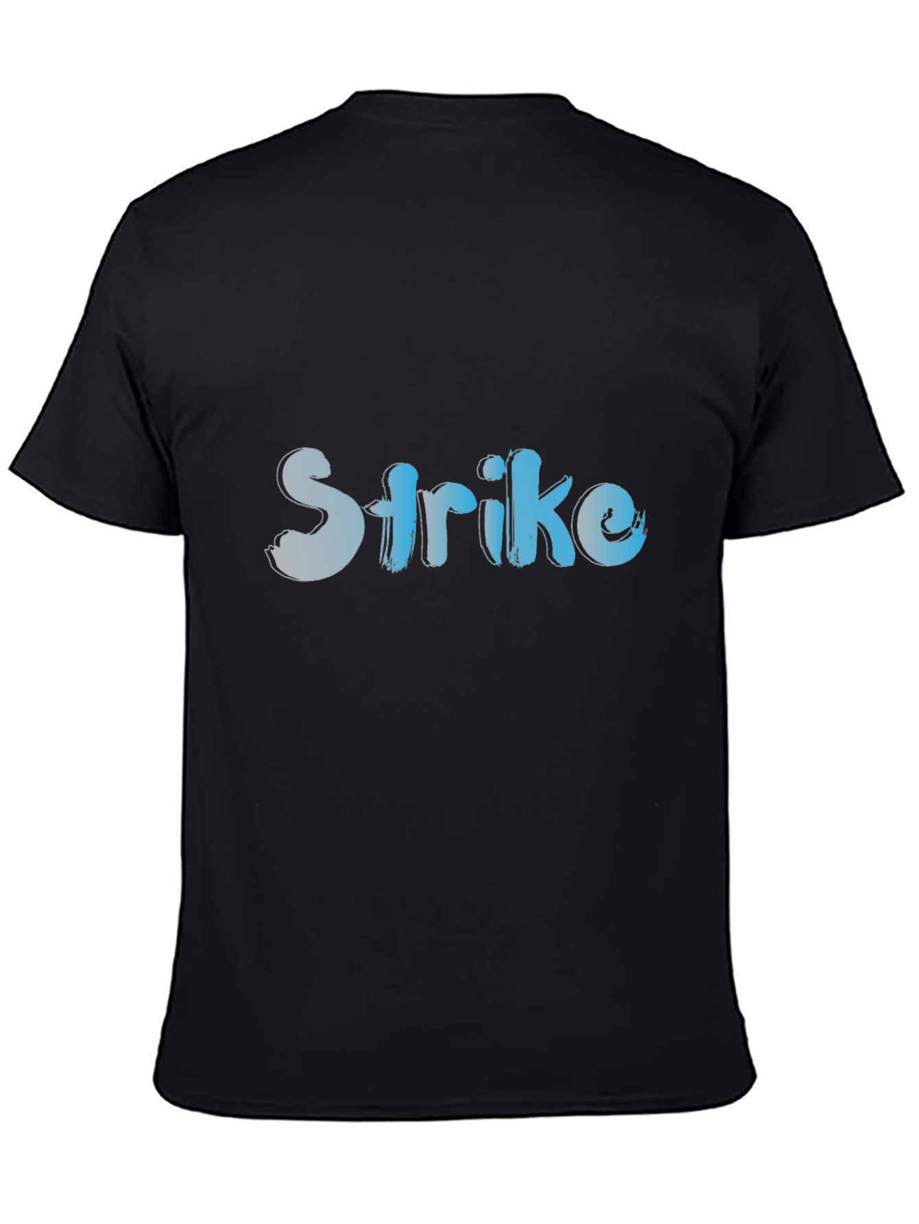 Strike Graphic Tee - Stylish Black Cotton T-Shirt