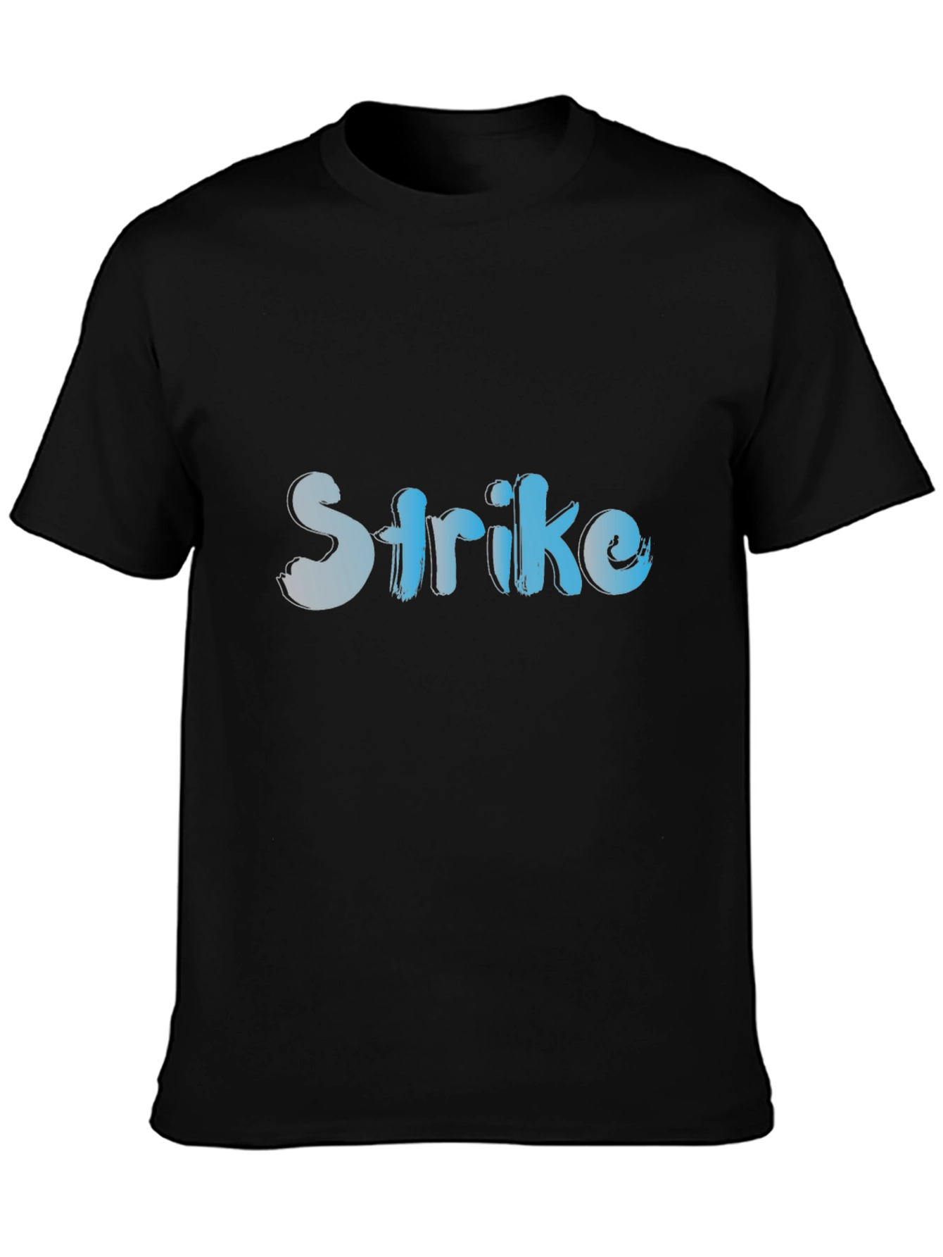 Strike Graphic Tee - Stylish Black Cotton T-Shirt