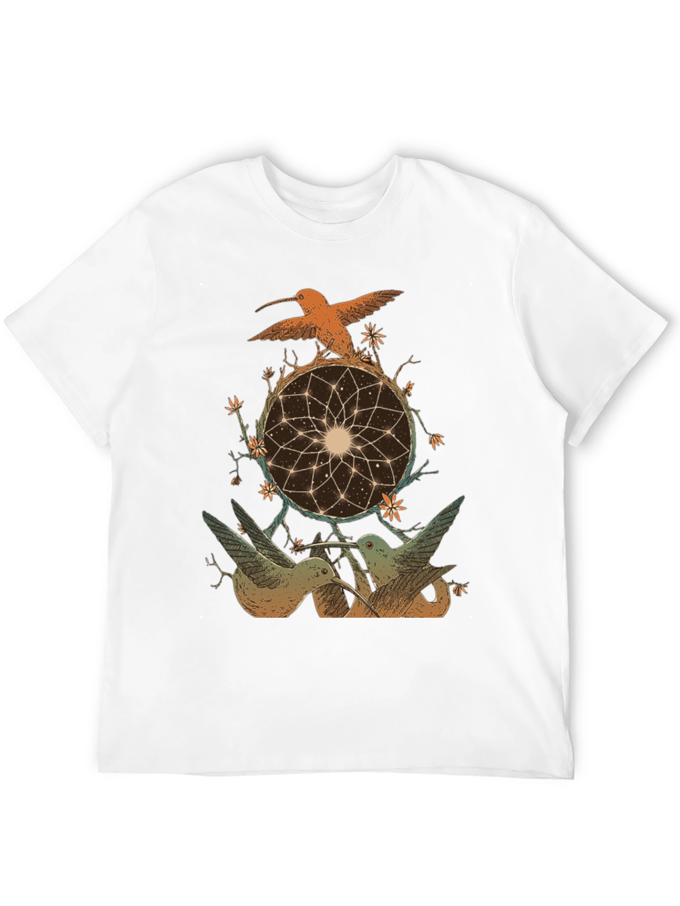 Hummingbird Dreamcatcher Graphic Tee - Black