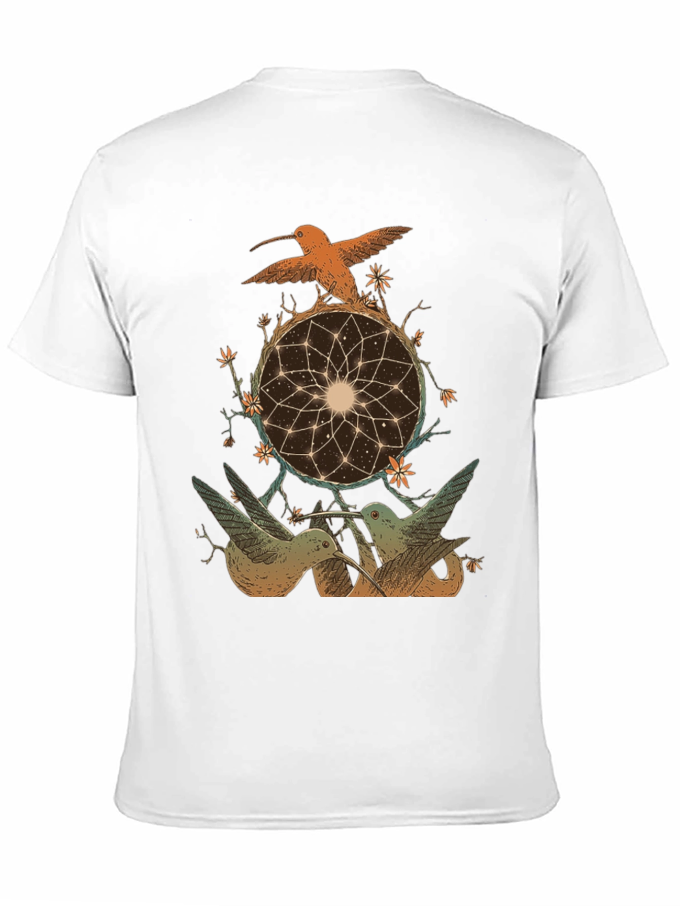 Hummingbird Dreamcatcher Graphic Tee - Black