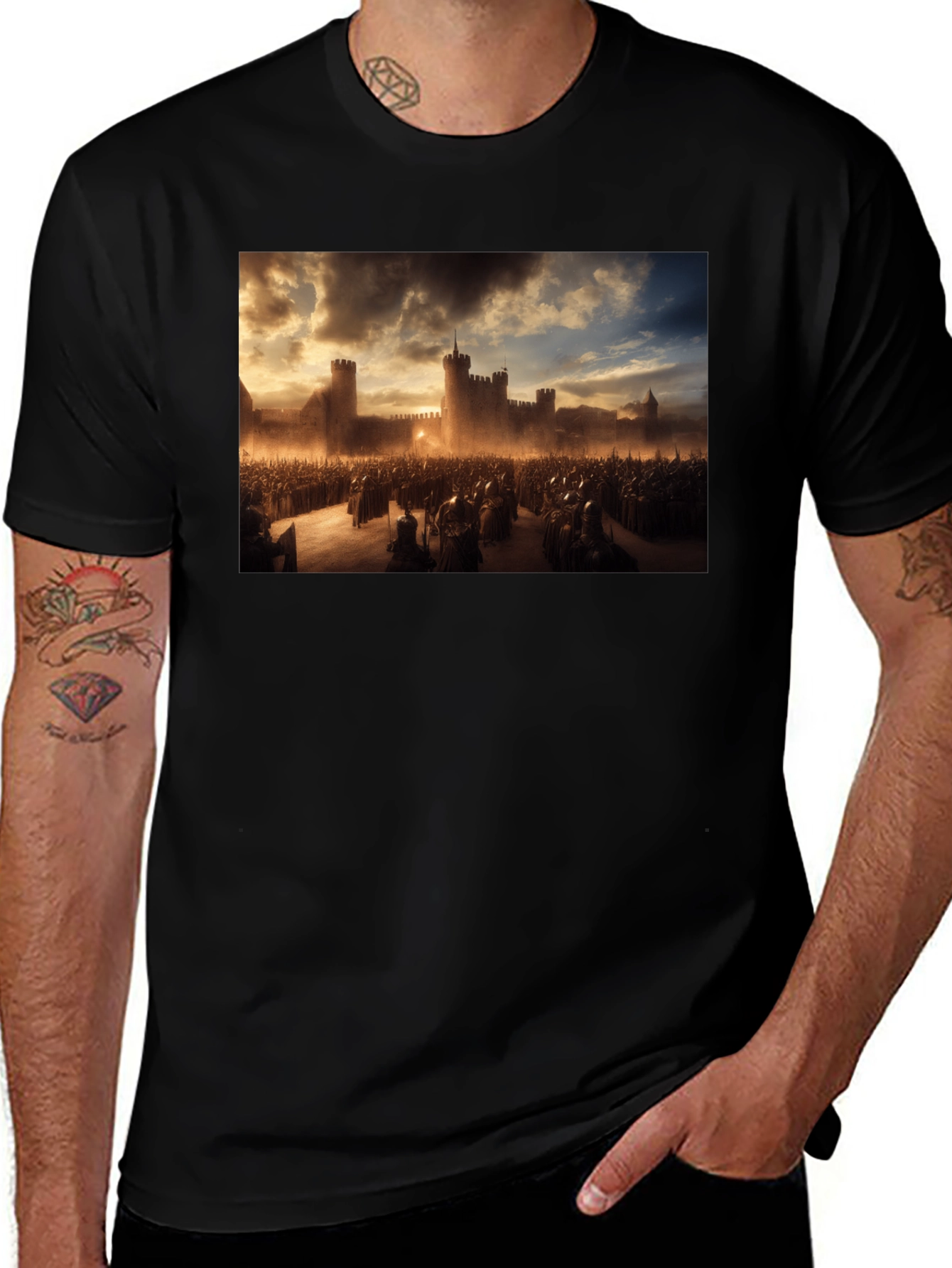 Medieval Castle Army Graphic Tee