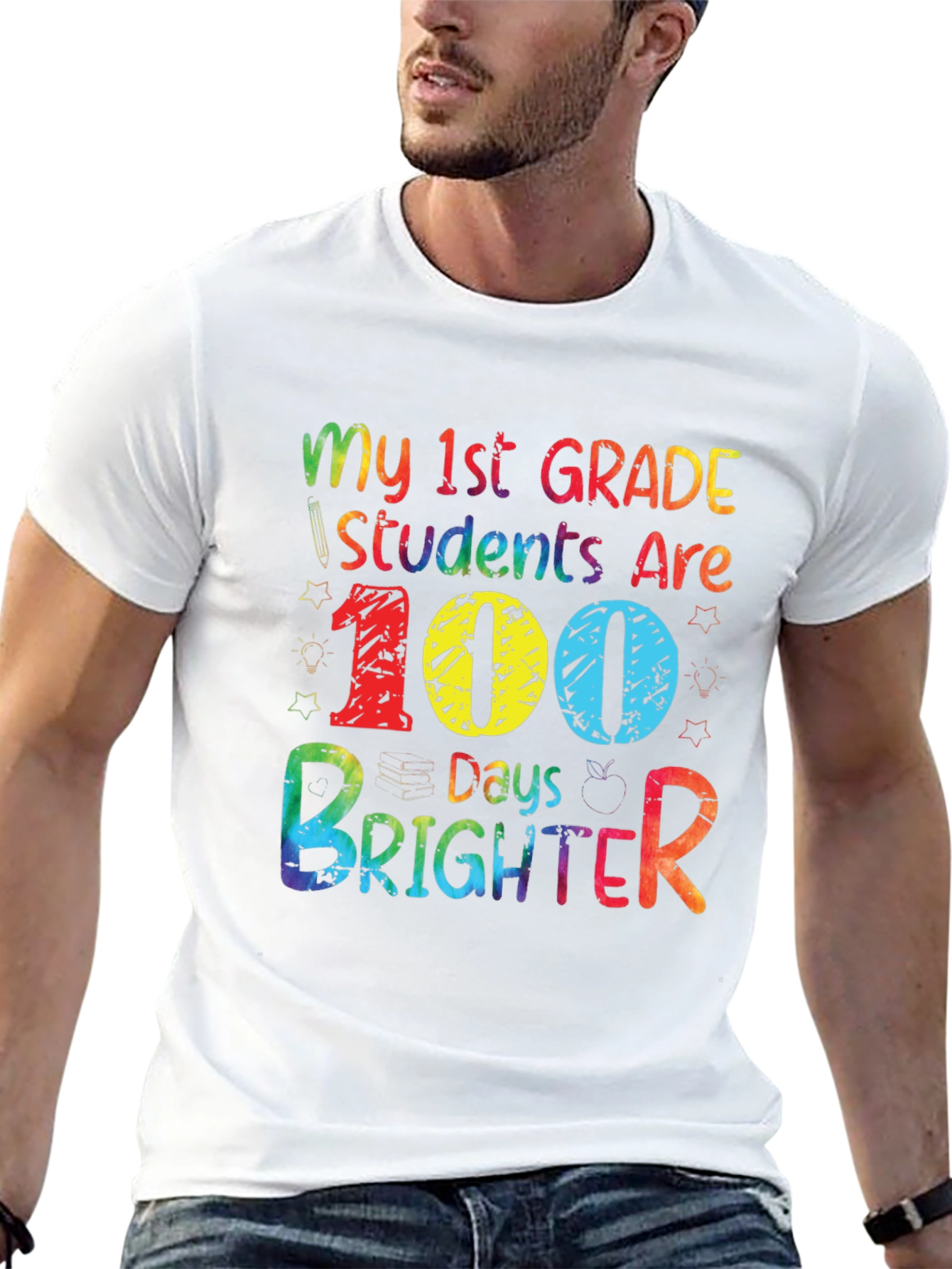 100 Days Brighter Teacher T-Shirt
