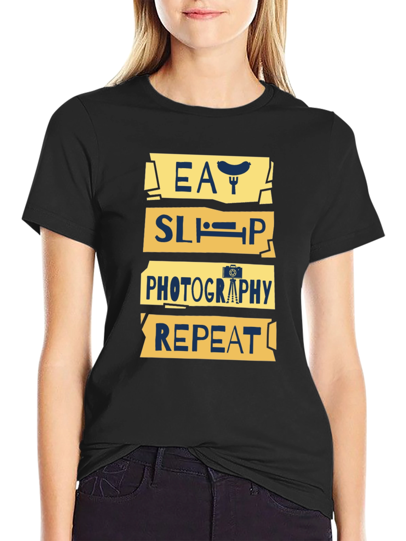 Eat Sleep Photography Repeat Graphic Tee