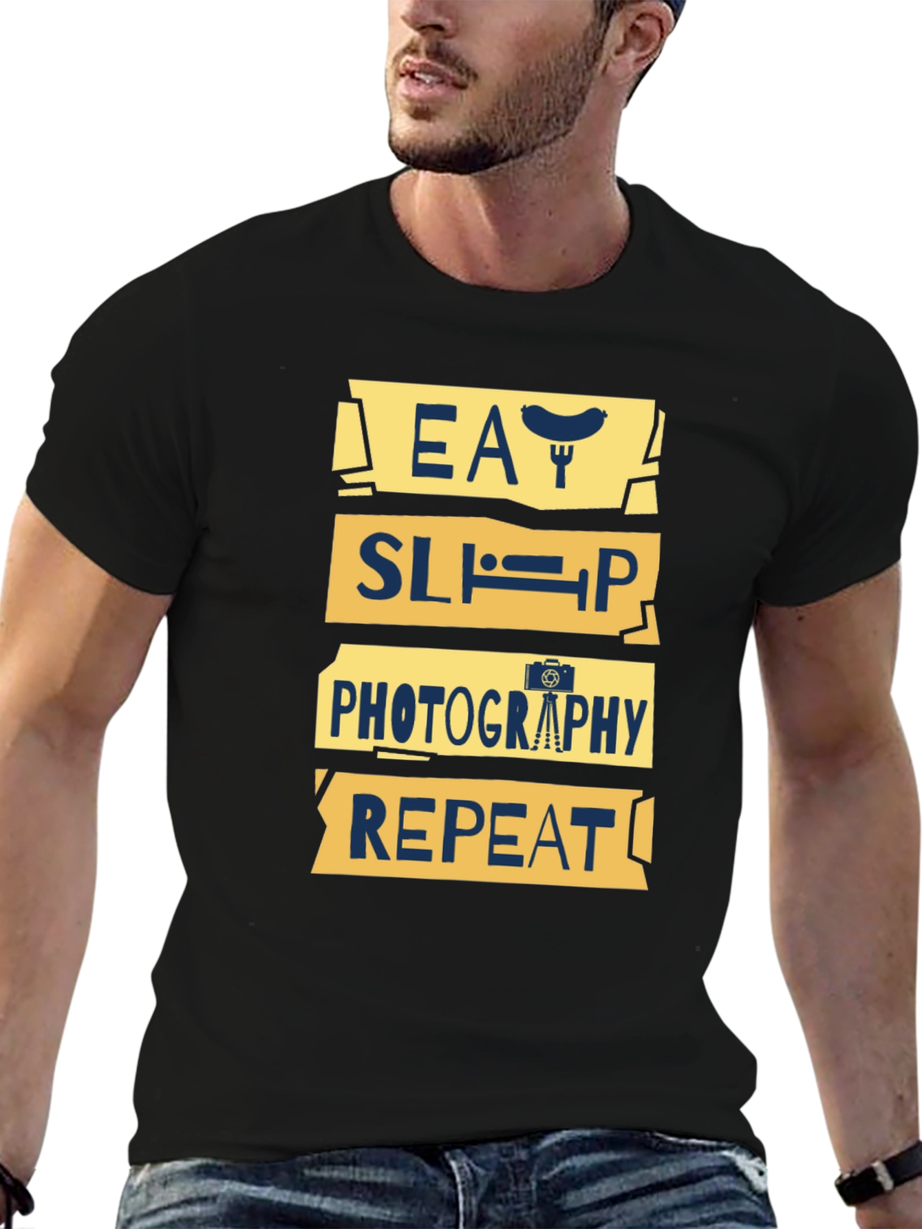 Eat Sleep Photography Repeat Graphic Tee