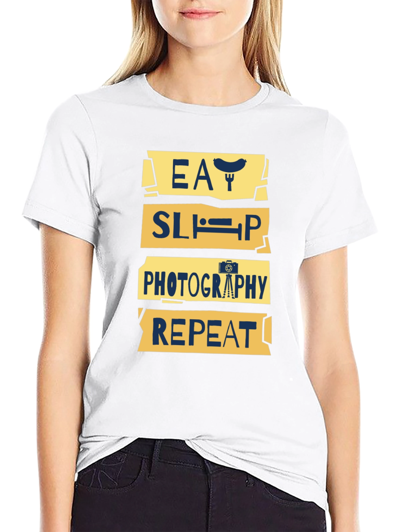 Eat Sleep Photography Repeat Graphic Tee