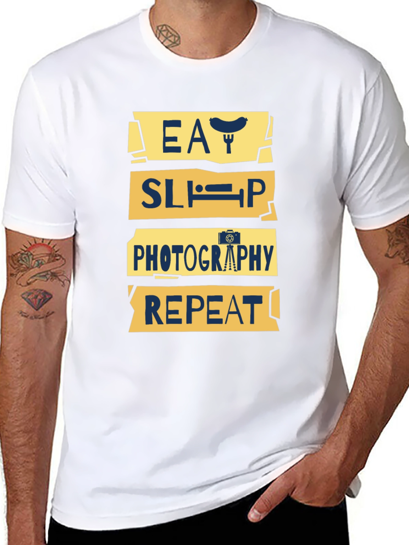 Eat Sleep Photography Repeat Graphic Tee