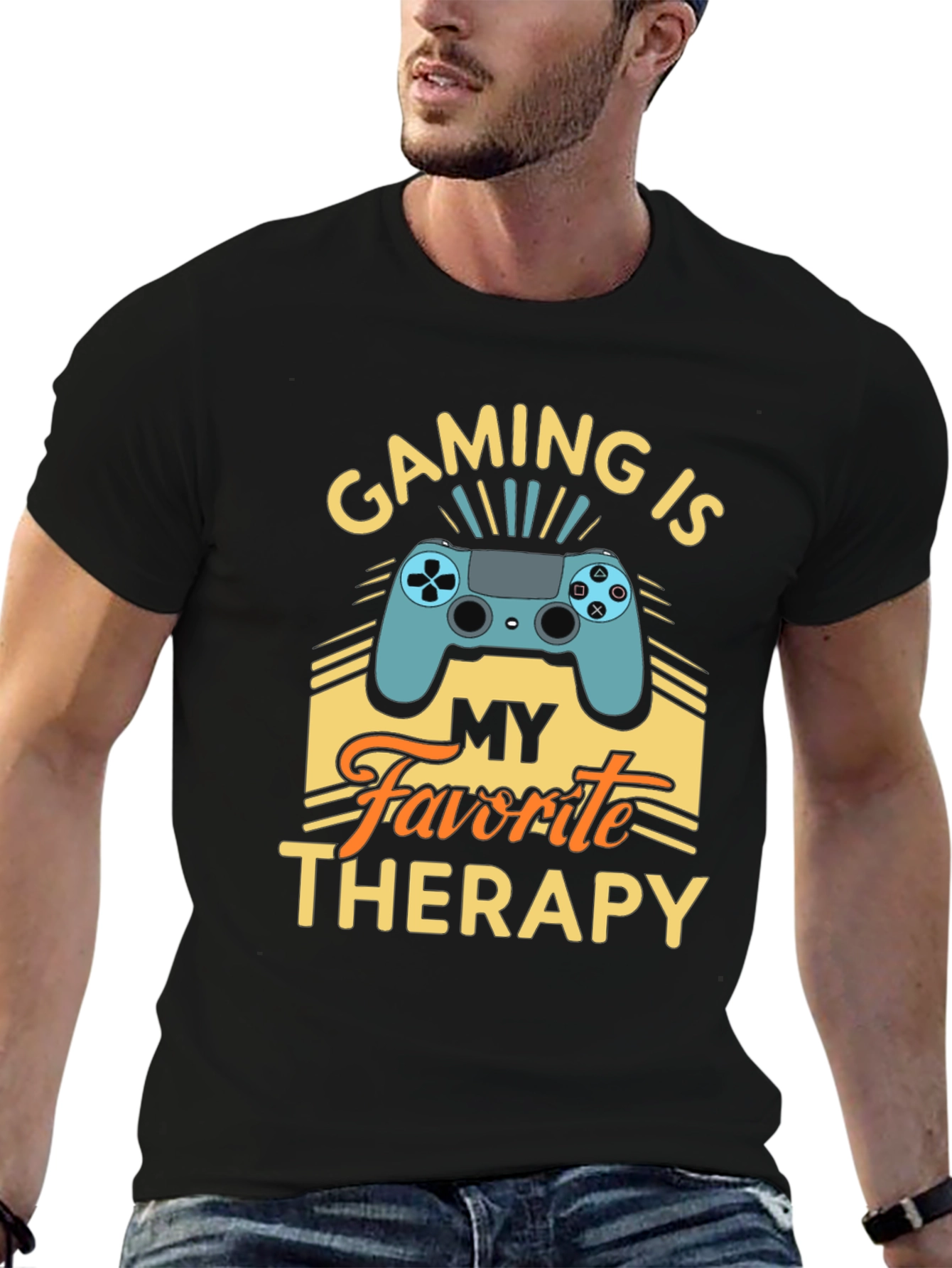 Gaming is My Favorite Therapy T-Shirt