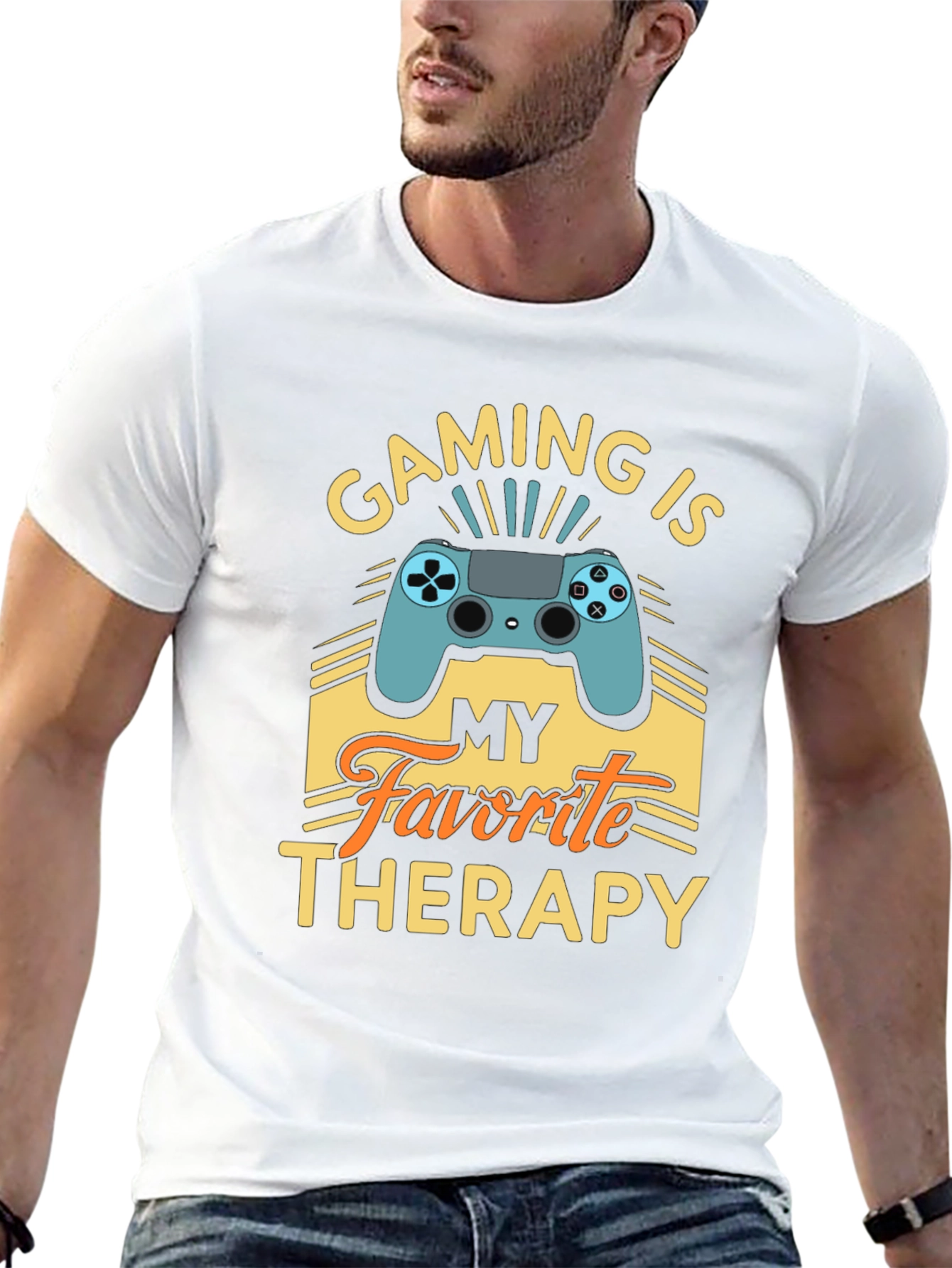 Gaming is My Favorite Therapy T-Shirt