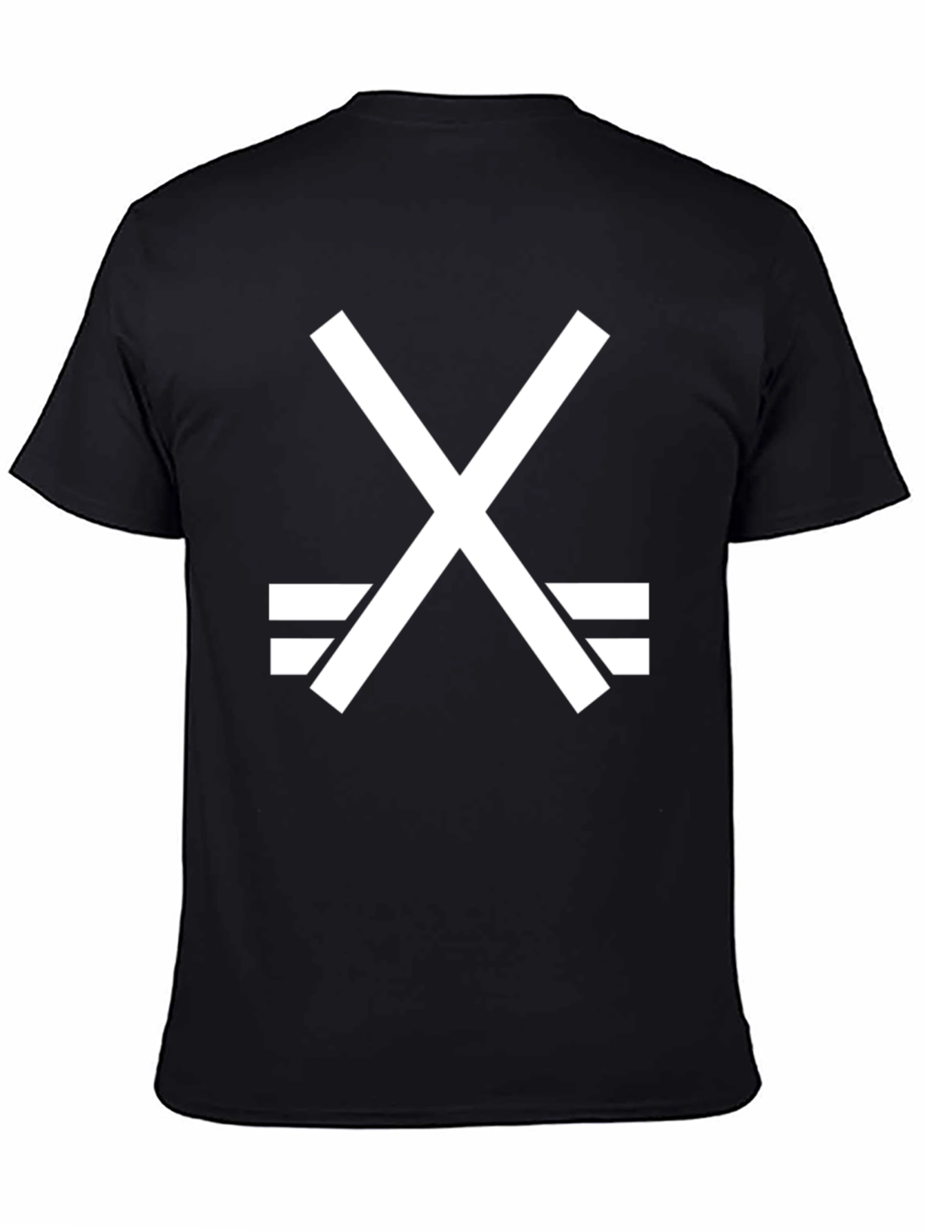 Graphic Tee: Crossed Sticks Symbol - Black