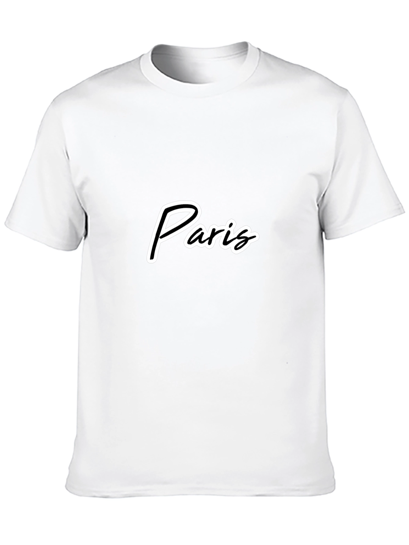 Paris Graphic Black T-Shirt Casual Wear