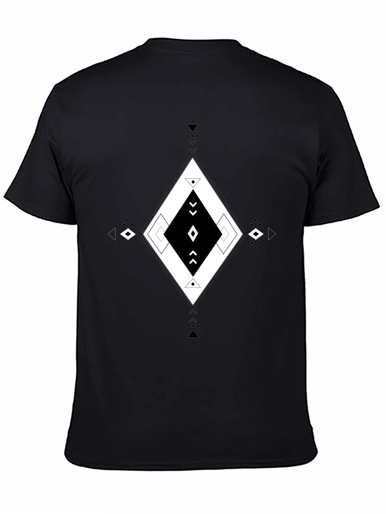 Geometric Diamond Print Mens T-Shirt