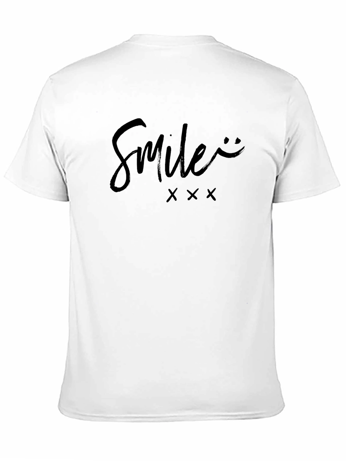 Smile Graphic Black Tee - Casual Comfort