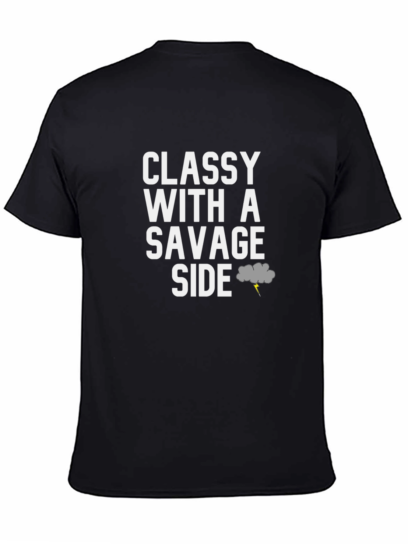 Classy with a Savage Side Black Graphic Tee