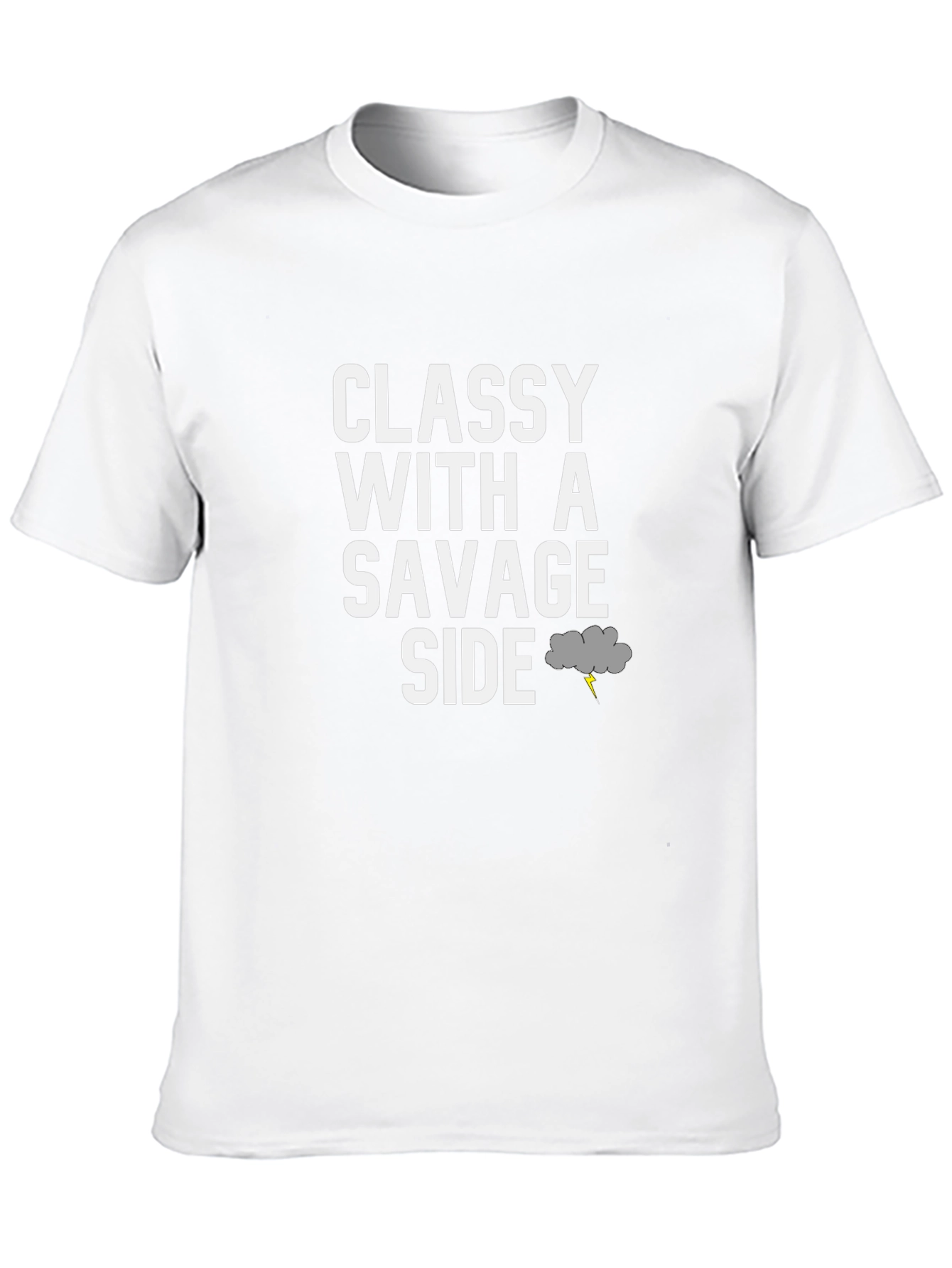 Classy with a Savage Side Black Graphic Tee