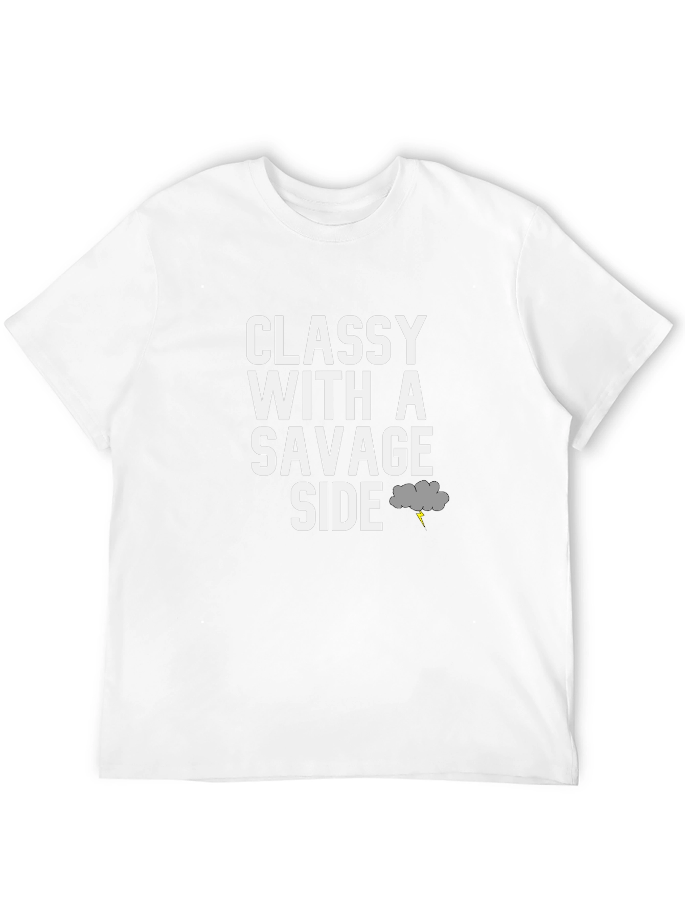 Classy with a Savage Side Black Graphic Tee