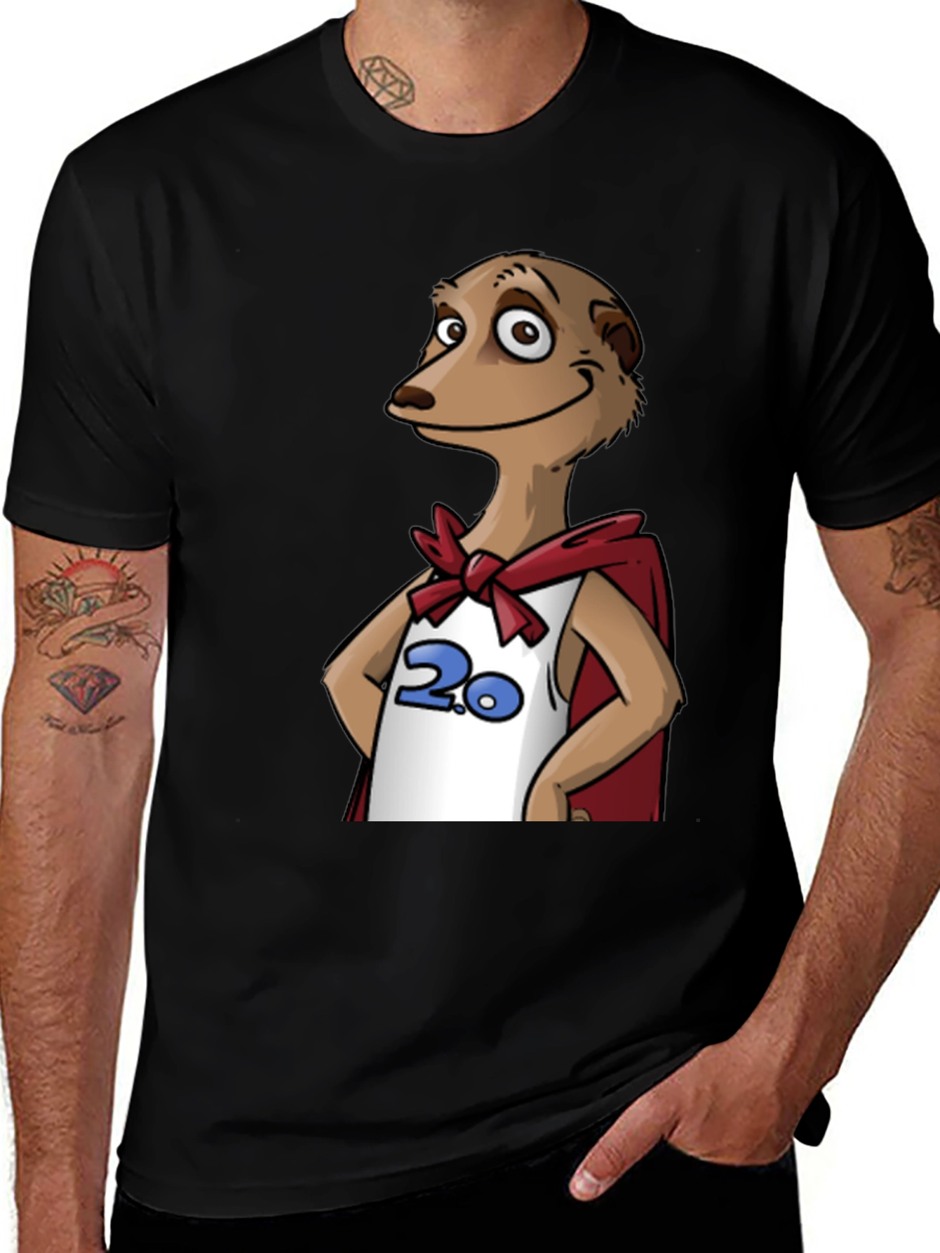 Meerkat Superhero T-Shirt