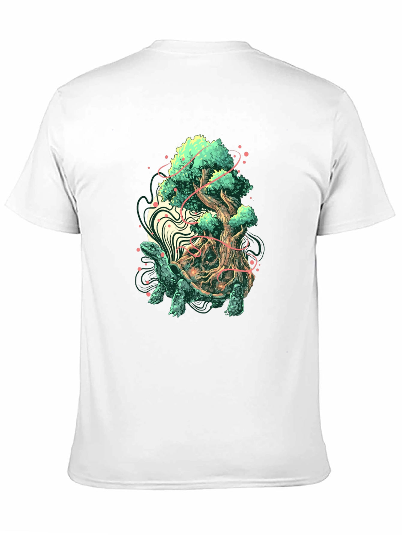 Turtle Tree Graphic T-Shirt - Unique Nature Design