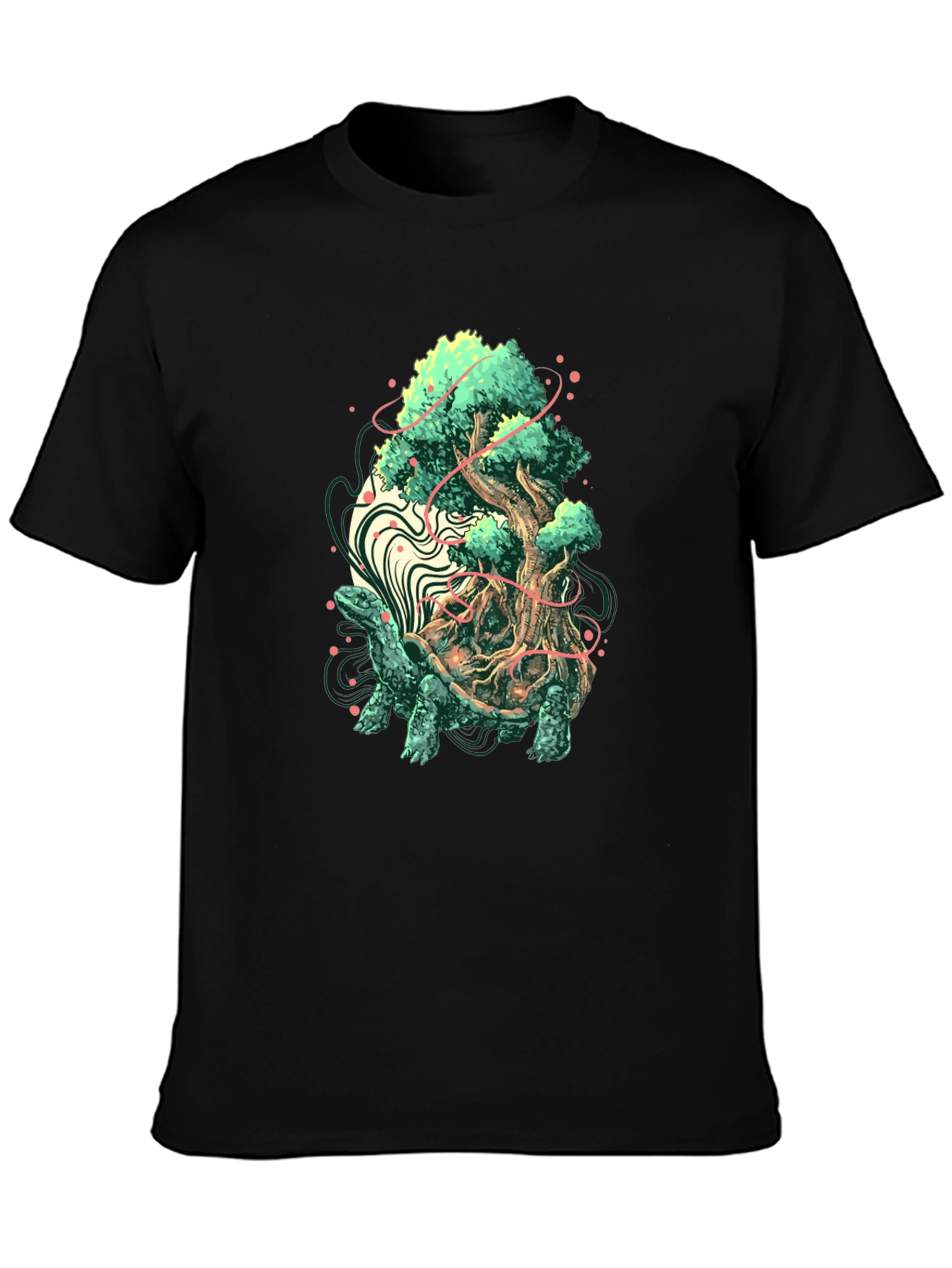 Turtle Tree Graphic T-Shirt - Unique Nature Design