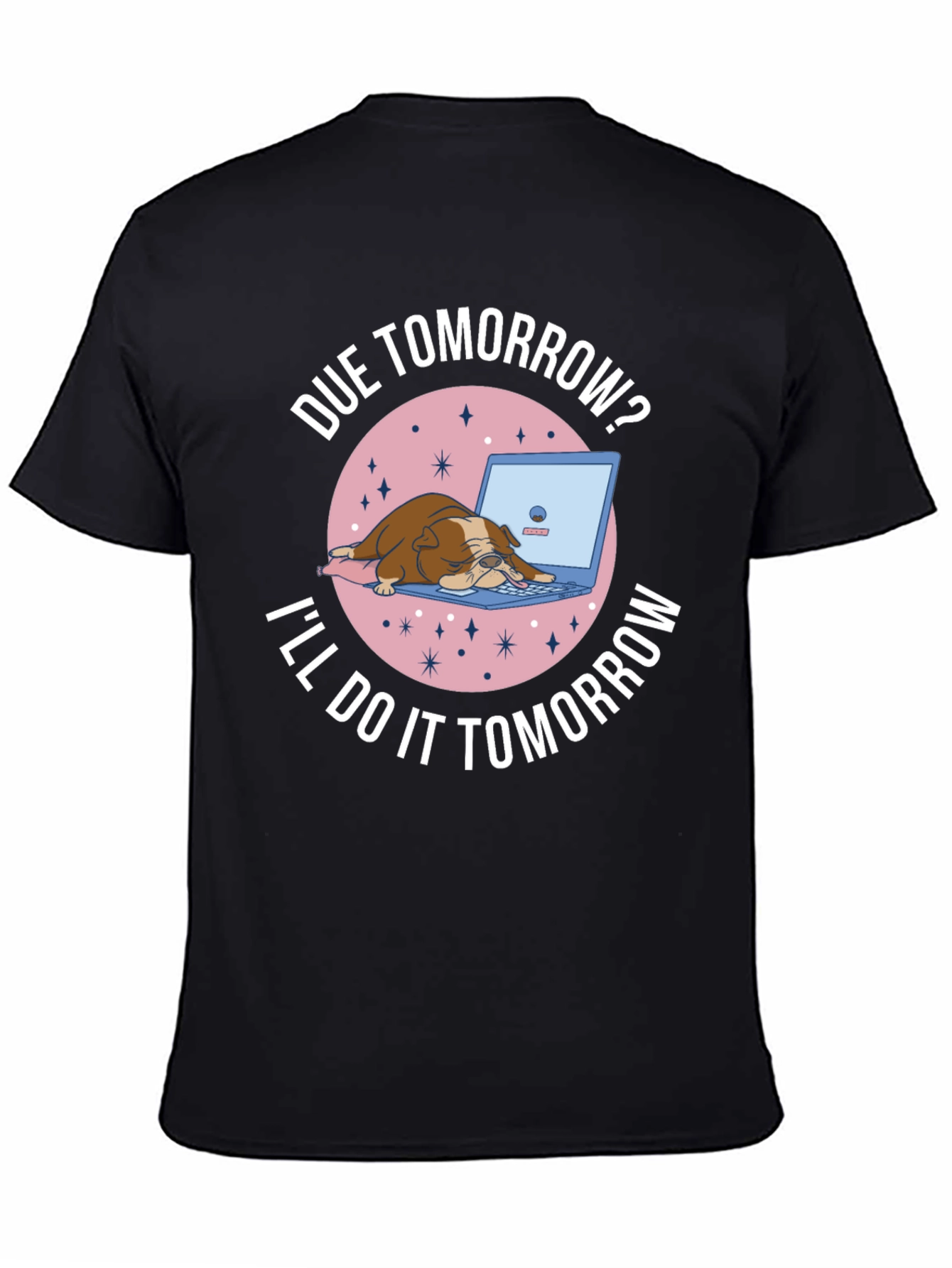 Due Tomorrow Bulldog Graphic Tee