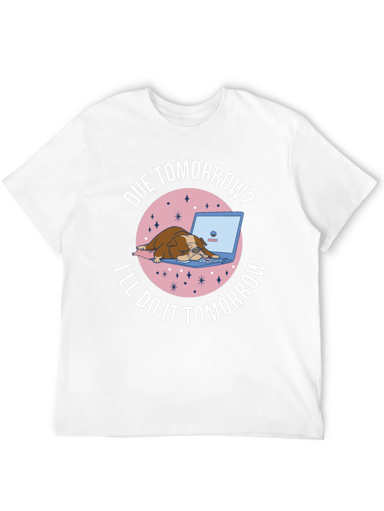 Due Tomorrow Bulldog Graphic Tee