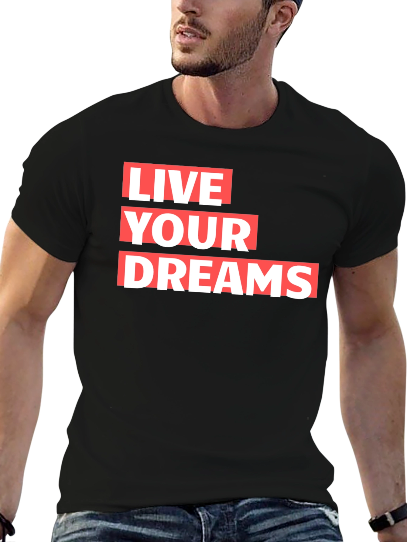 Live Your Dreams Graphic Tee - Stylish Comfort