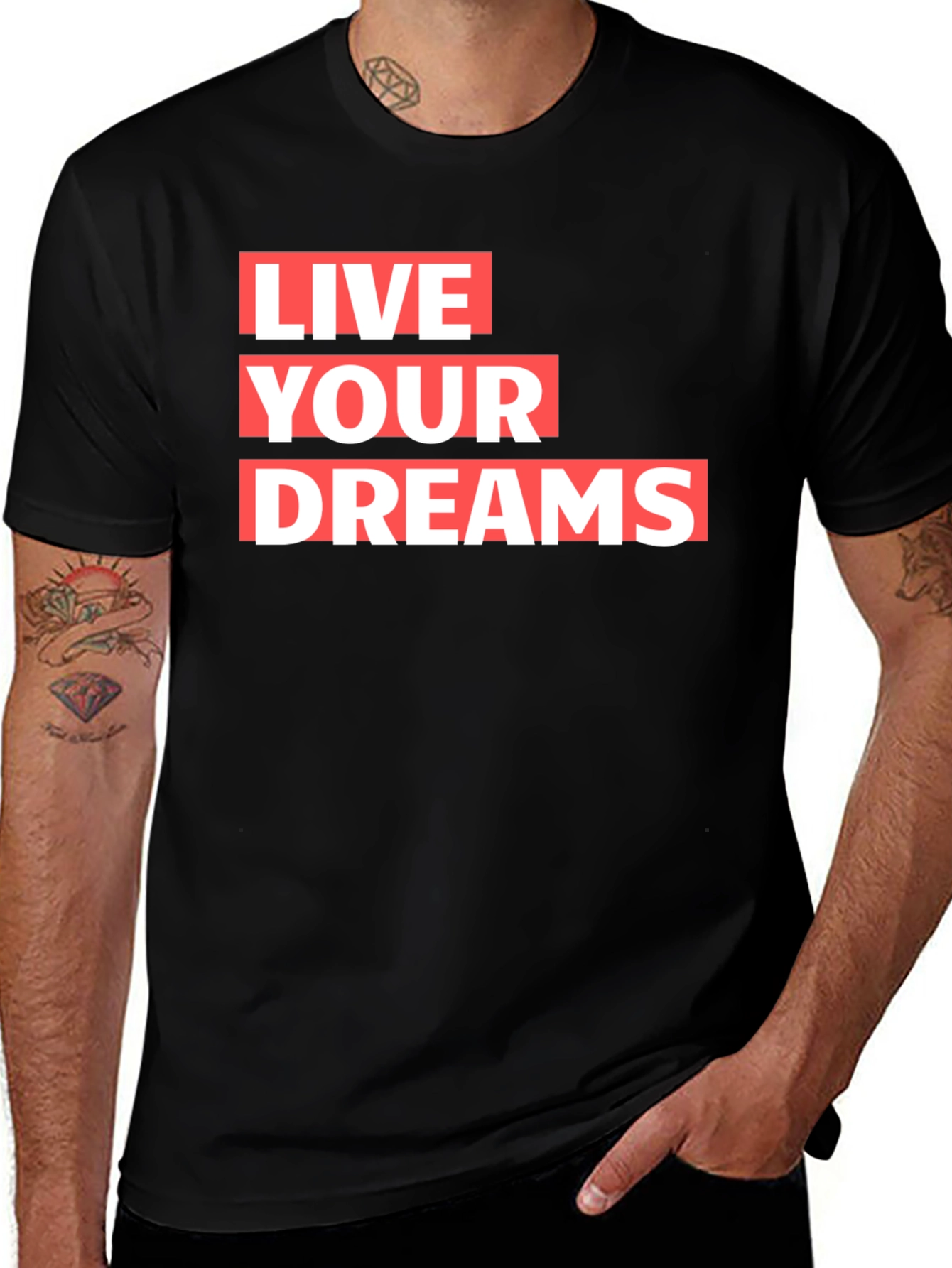 Live Your Dreams Graphic Tee - Stylish Comfort