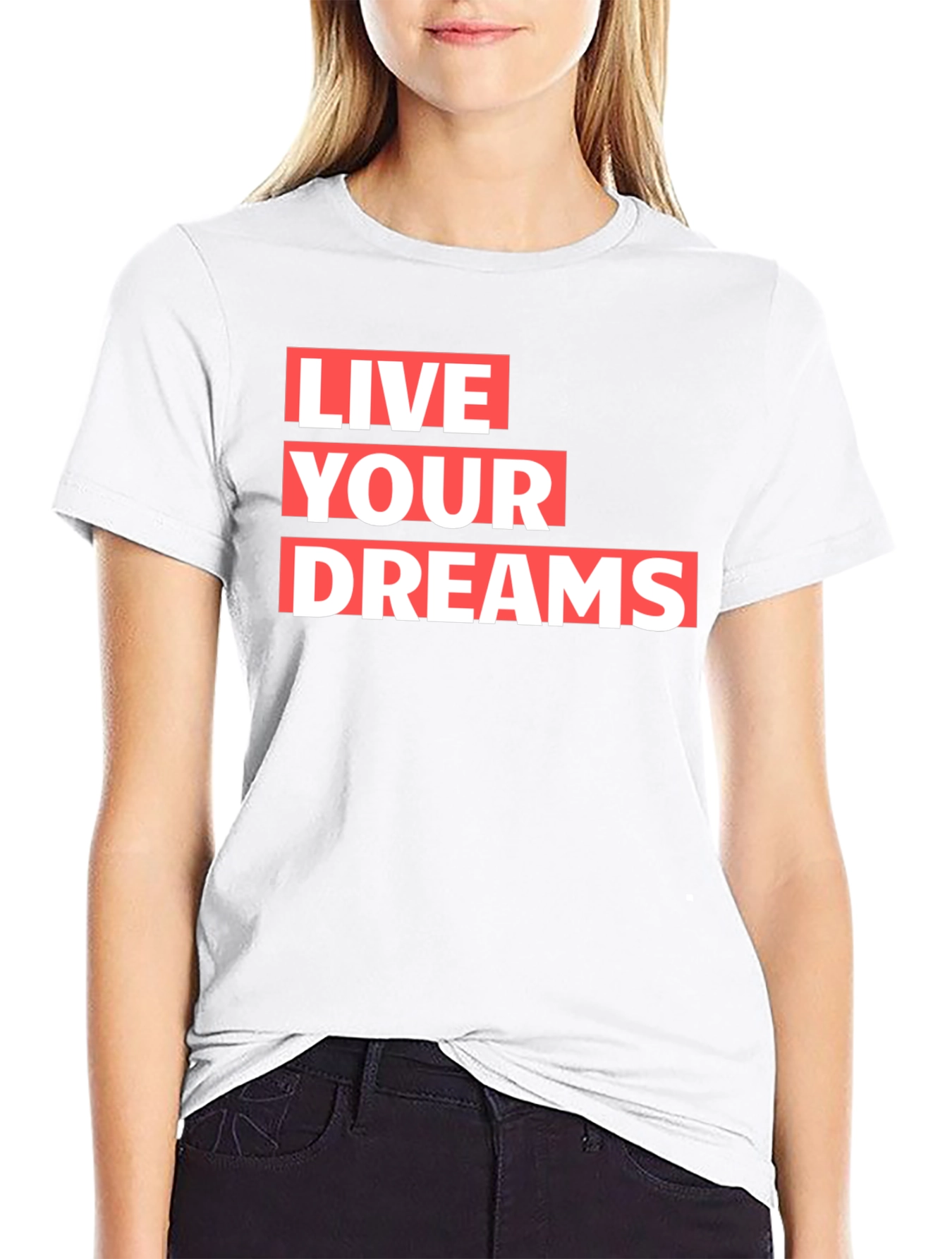 Live Your Dreams Graphic Tee - Stylish Comfort