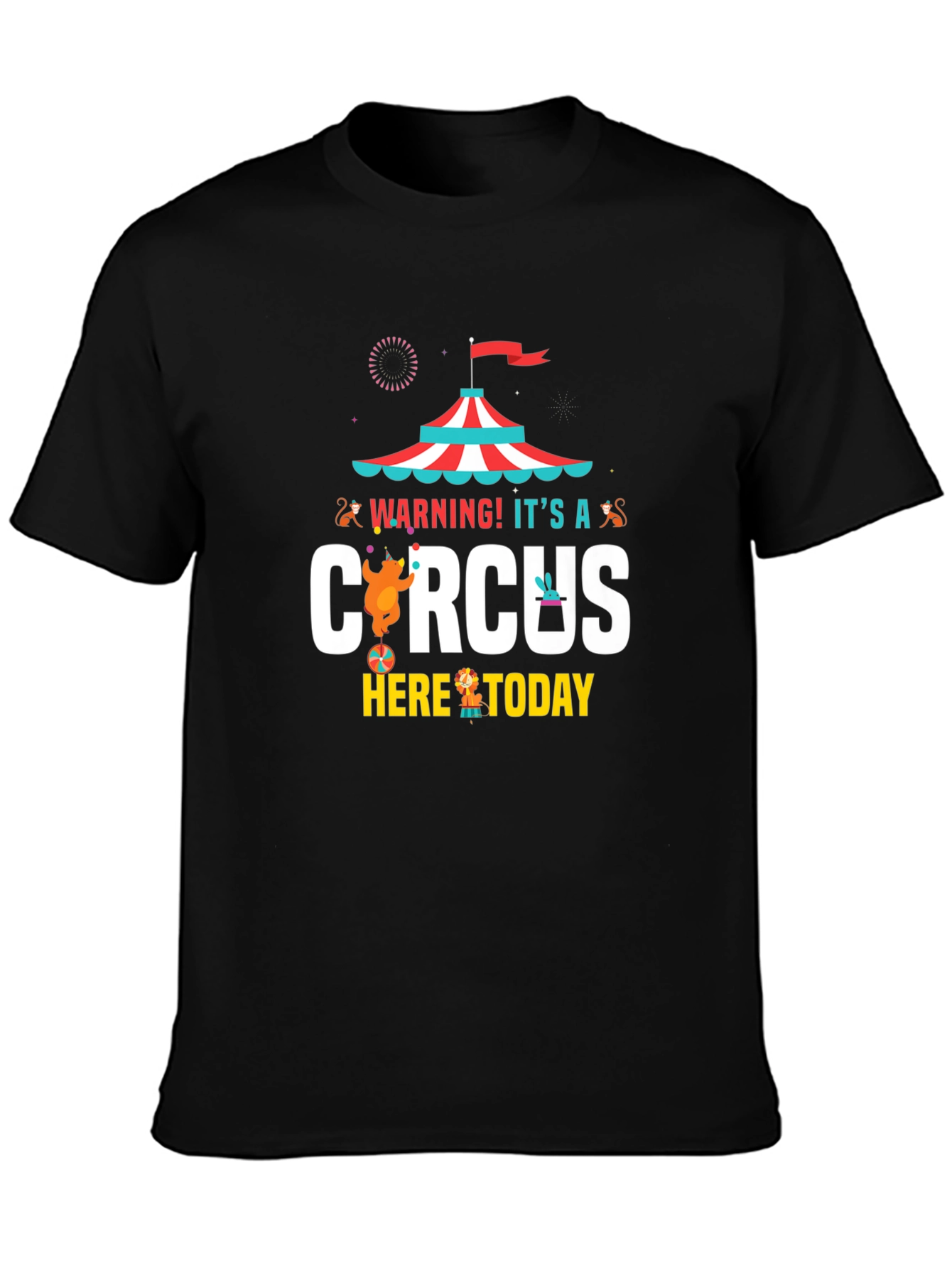 Circus Graphic Mens T-Shirt - Fun Design