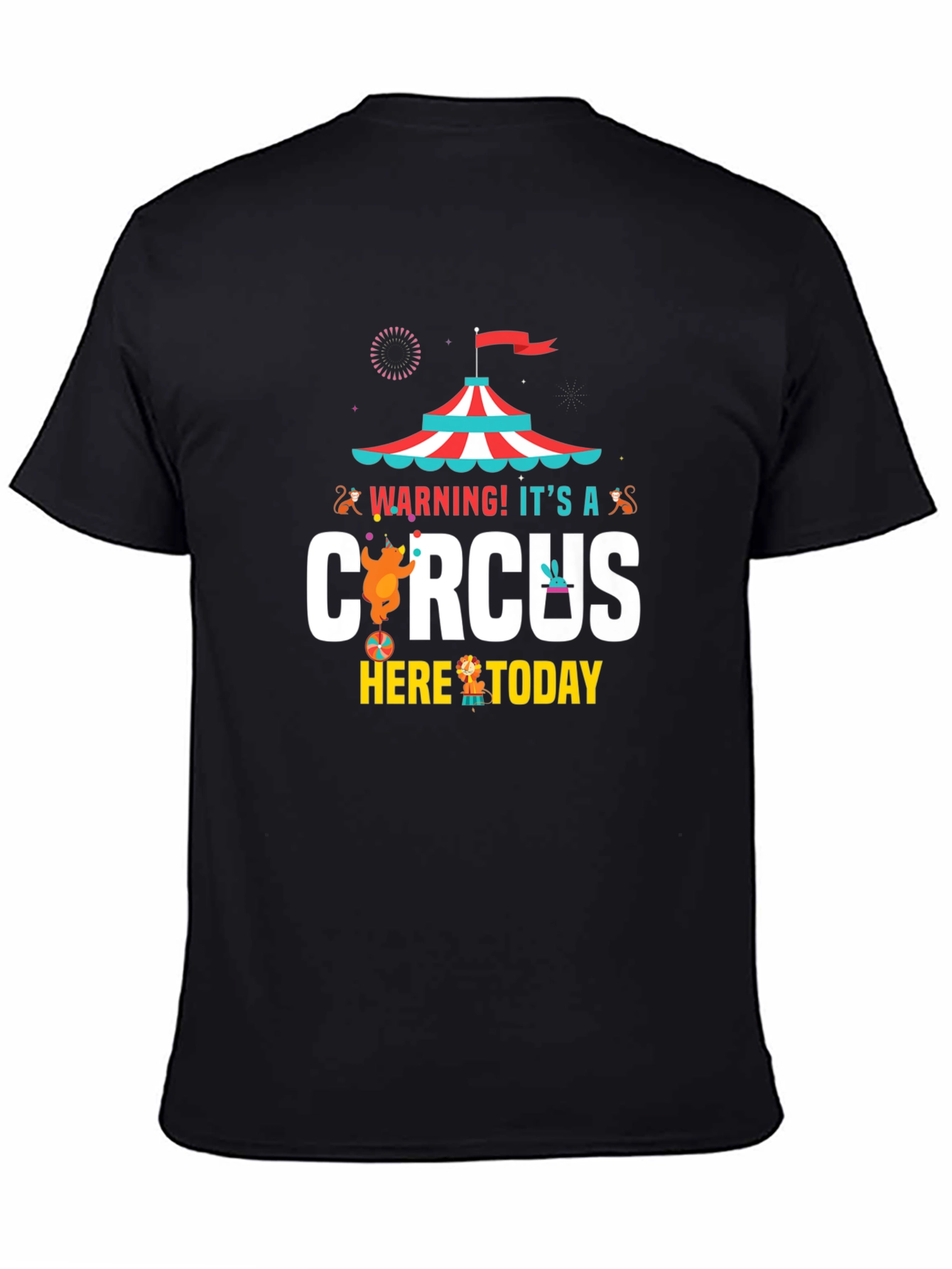 Circus Graphic Mens T-Shirt - Fun Design
