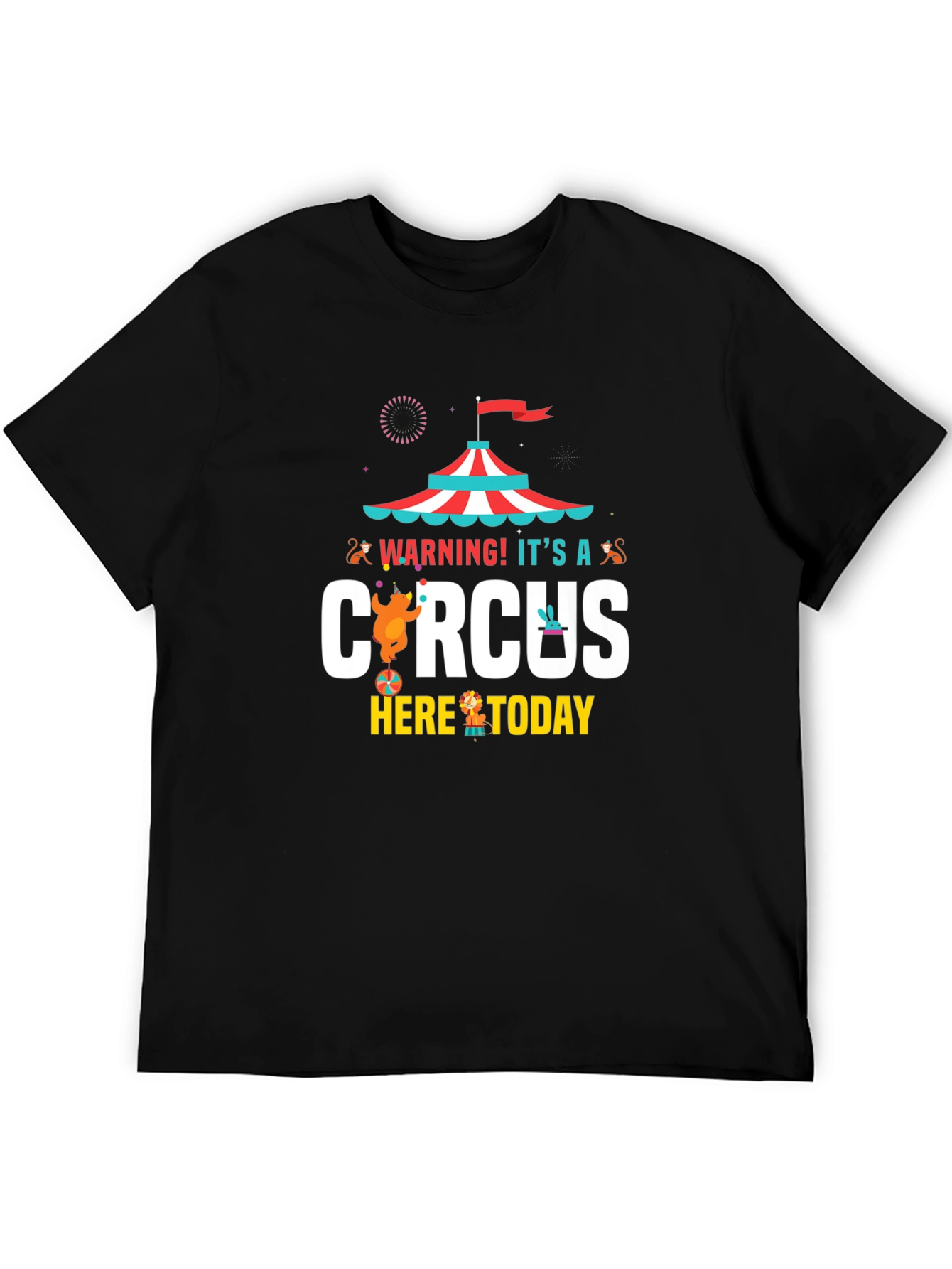 Circus Graphic Mens T-Shirt - Fun Design