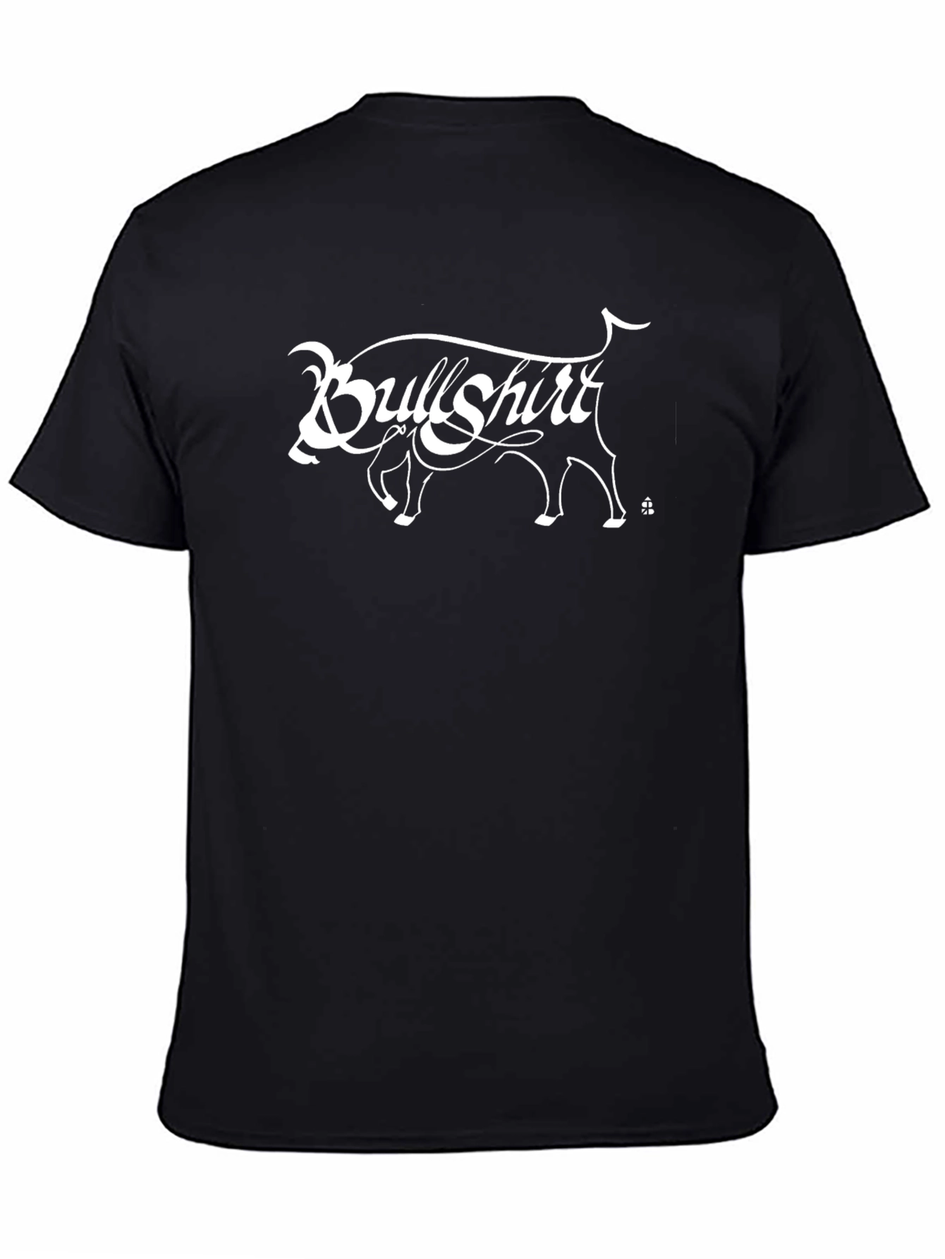 Bullshirt Graphic Tee - Black Cotton Casual T-Shirt