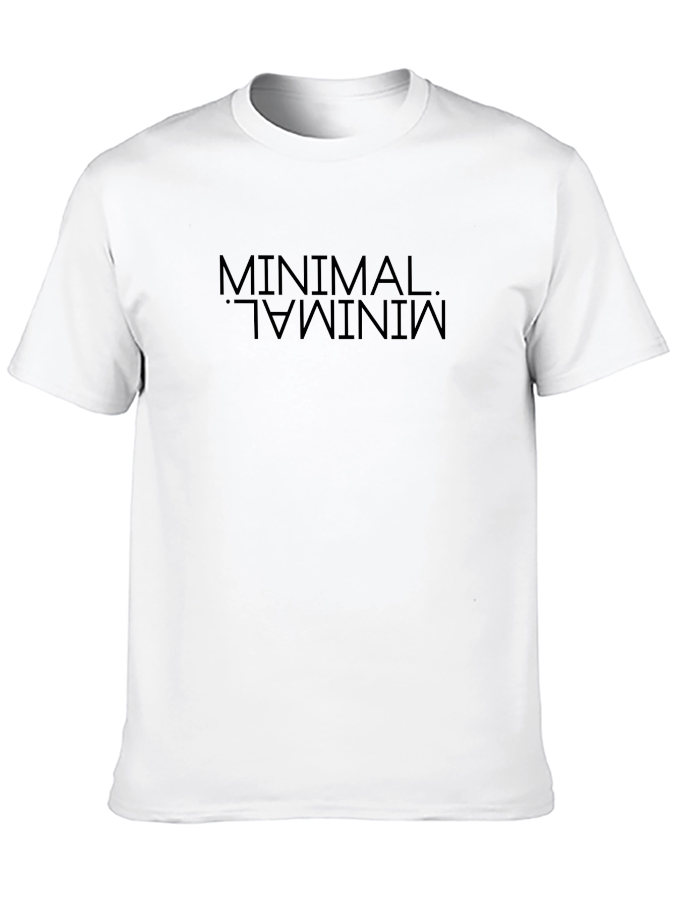 Minimalist Black T-Shirt - Mens Casual Wear
