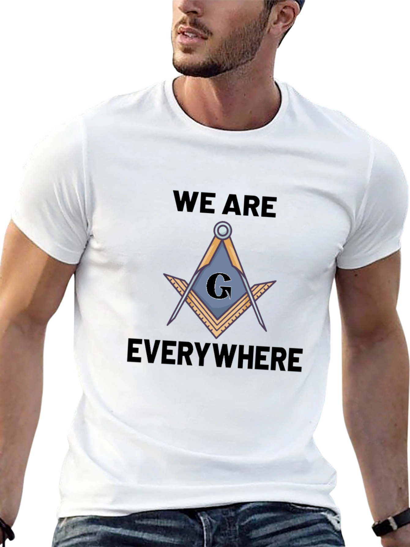 Masonic Square and Compasses T-Shirt - We Are Everywhere