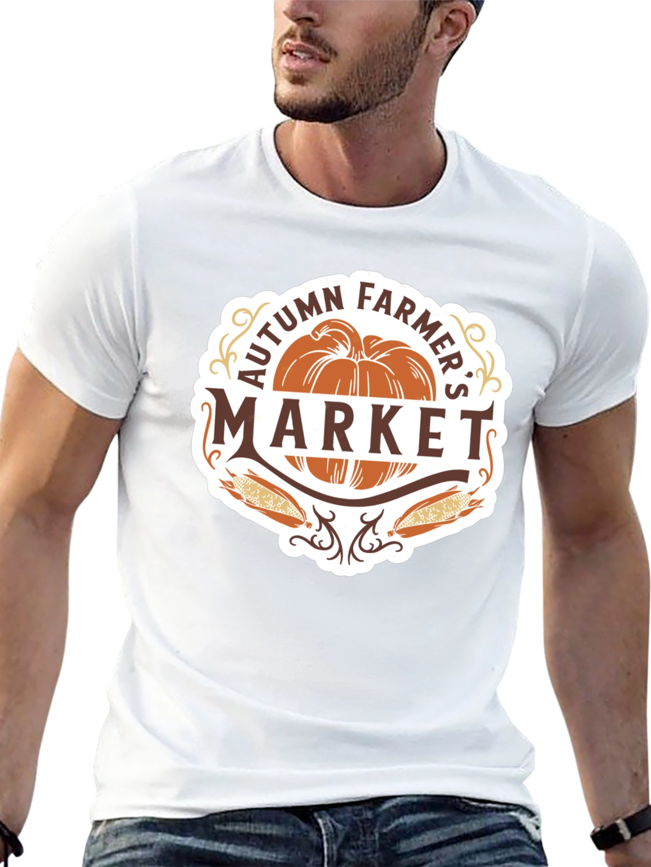 Autumn Farmers Market Graphic T-Shirt