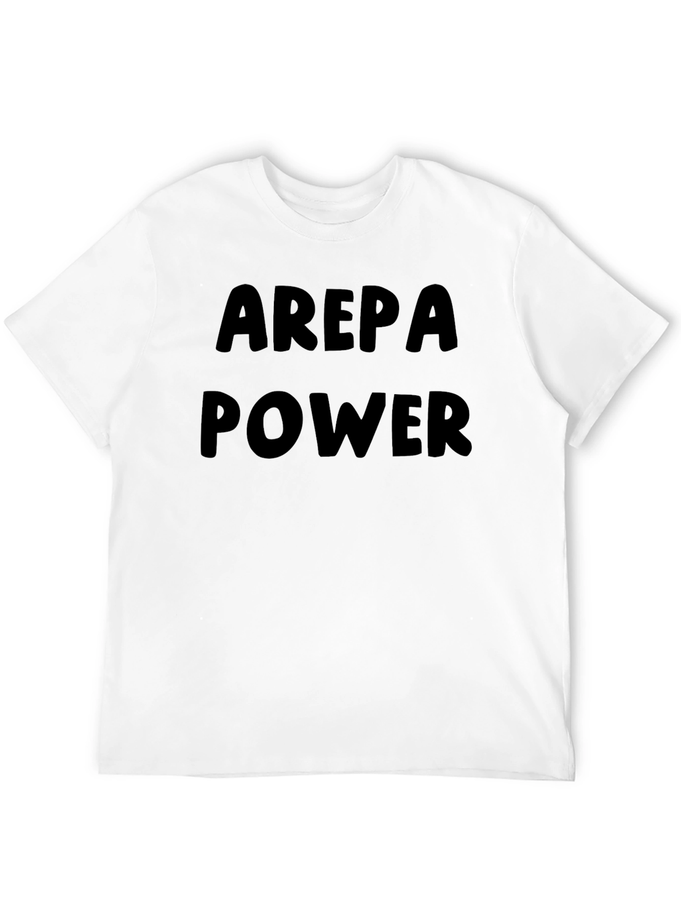 Arepa Power T-Shirt - Black Cotton Blend