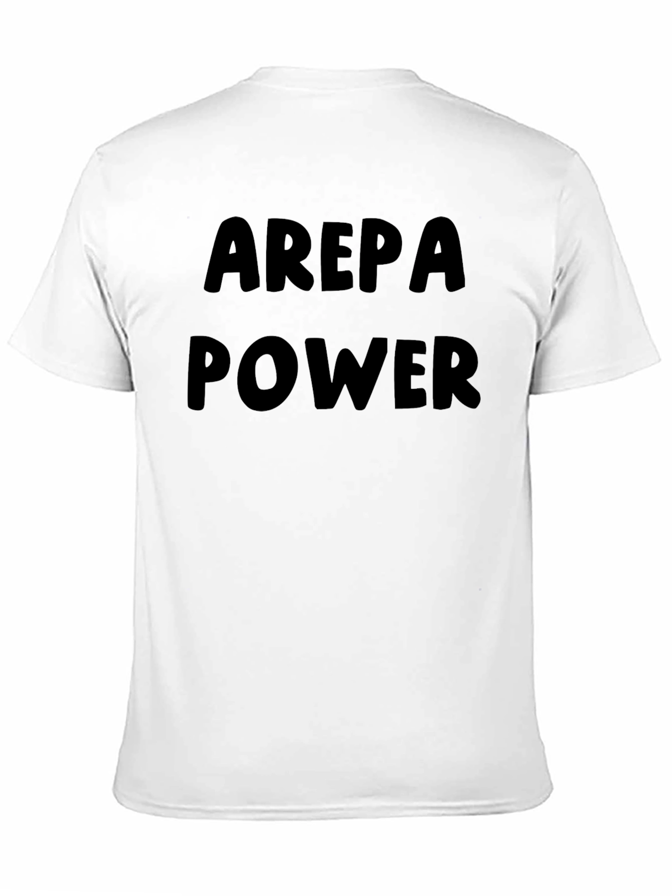 Arepa Power T-Shirt - Black Cotton Blend
