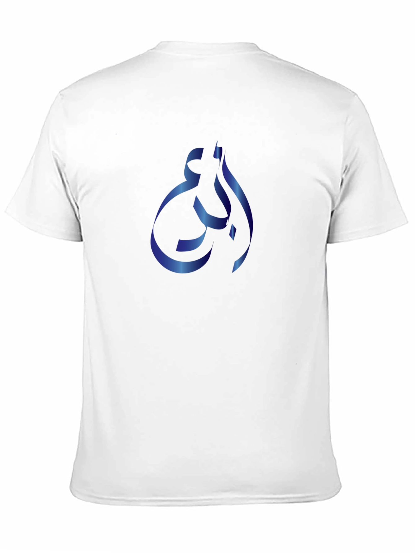 Stylish Black T-Shirt with Blue Ribbon Design