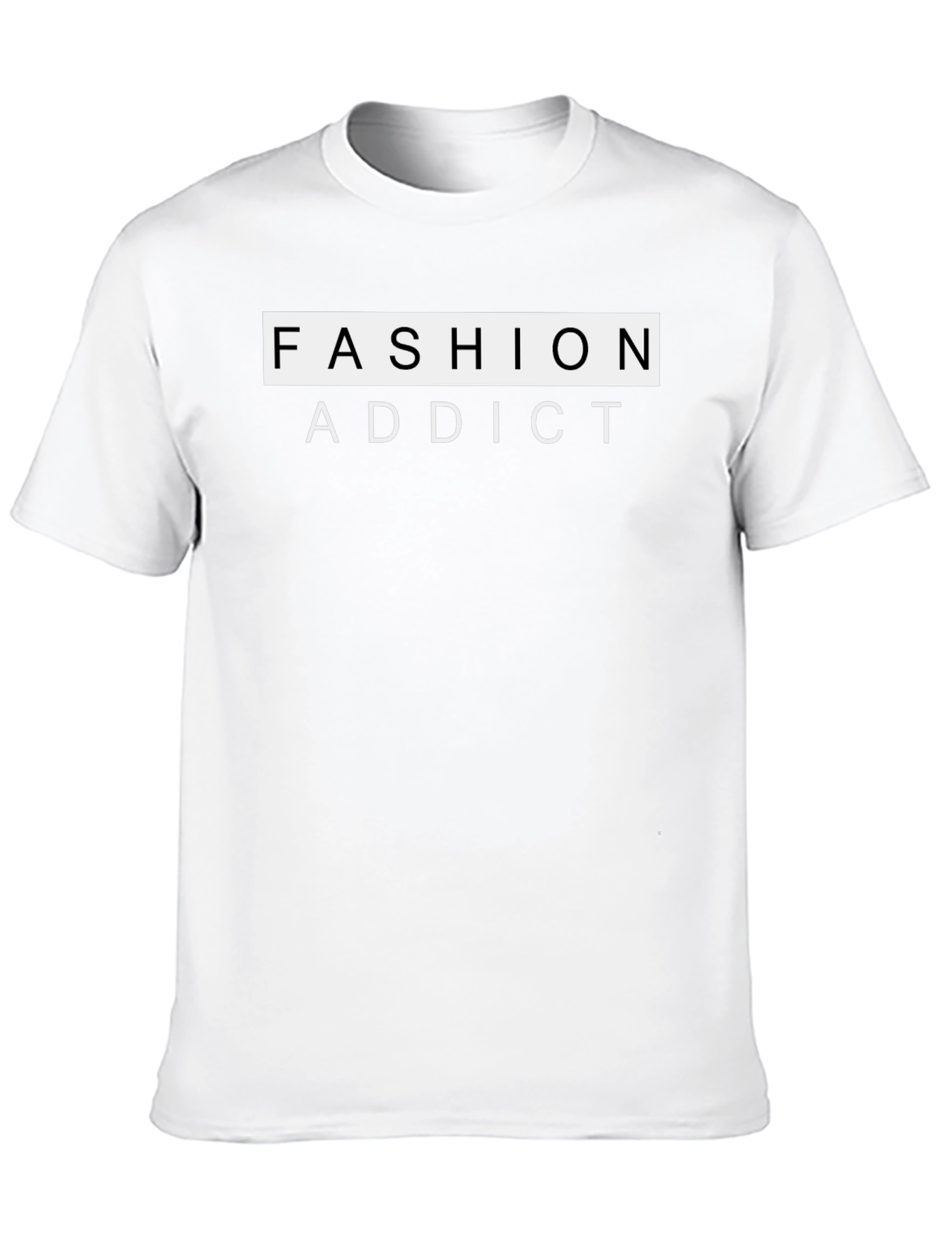Fashion Addict Black T-Shirt | Stylish Graphic Tee