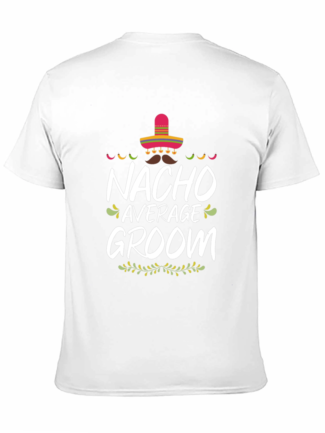 Nacho Average Groom Graphic T-Shirt - Black