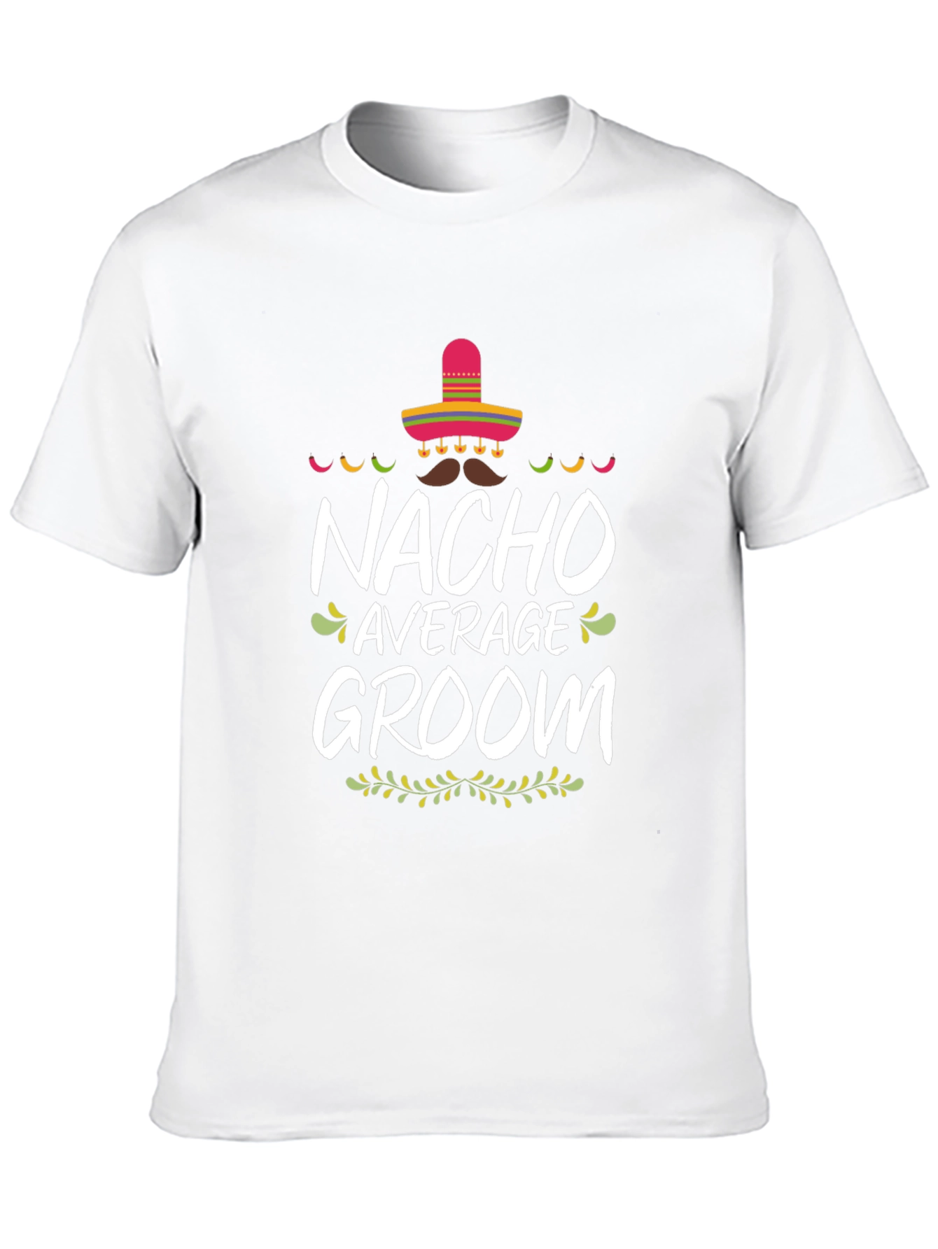 Nacho Average Groom Graphic T-Shirt - Black