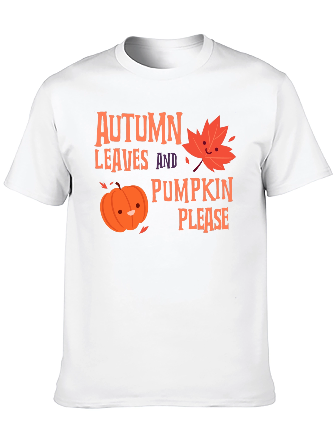Autumn Leaves Pumpkin Please T-Shirt