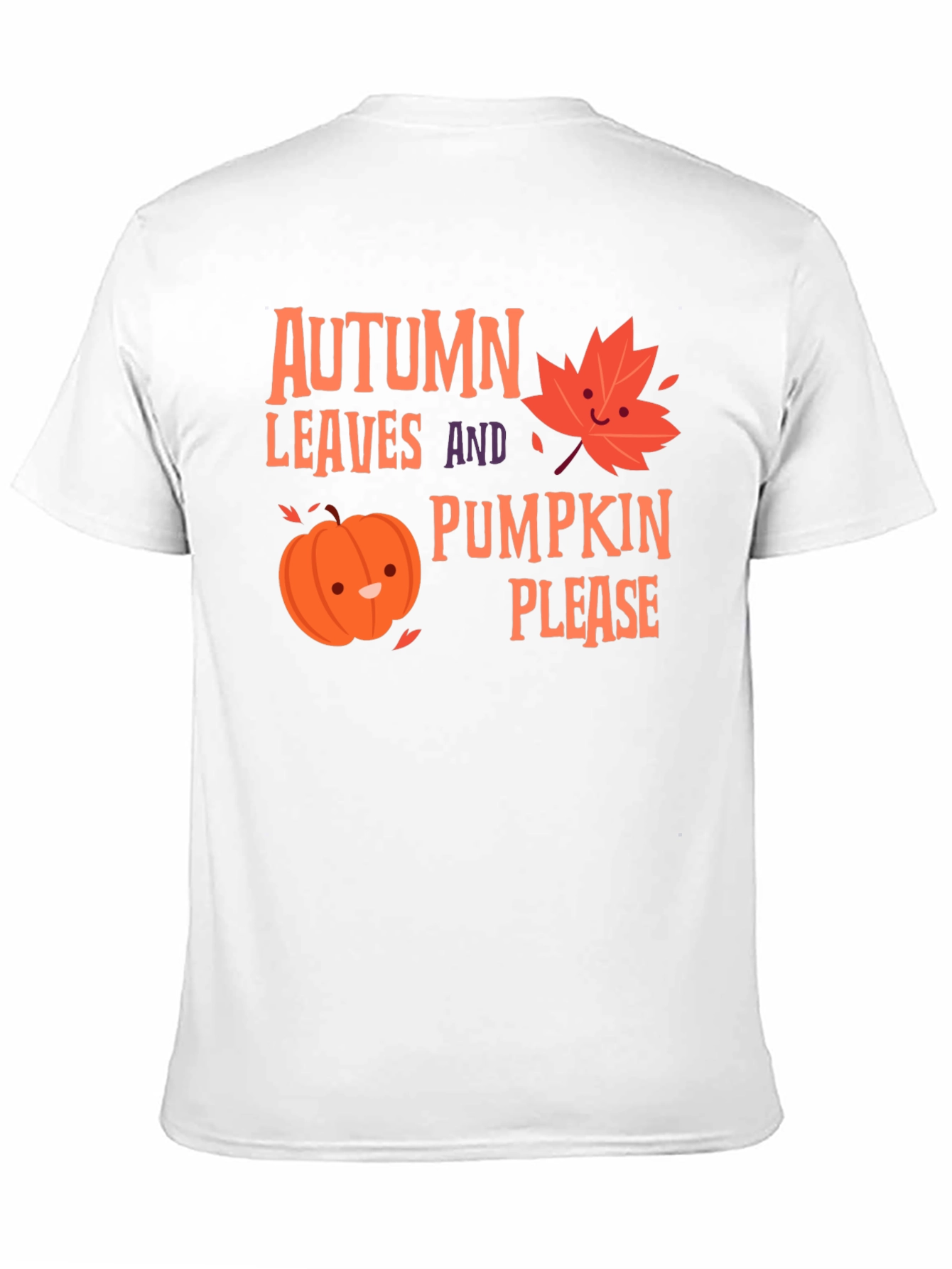 Autumn Leaves Pumpkin Please T-Shirt