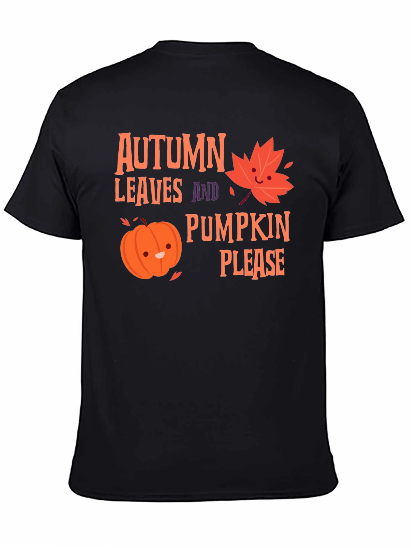 Autumn Leaves Pumpkin Please T-Shirt