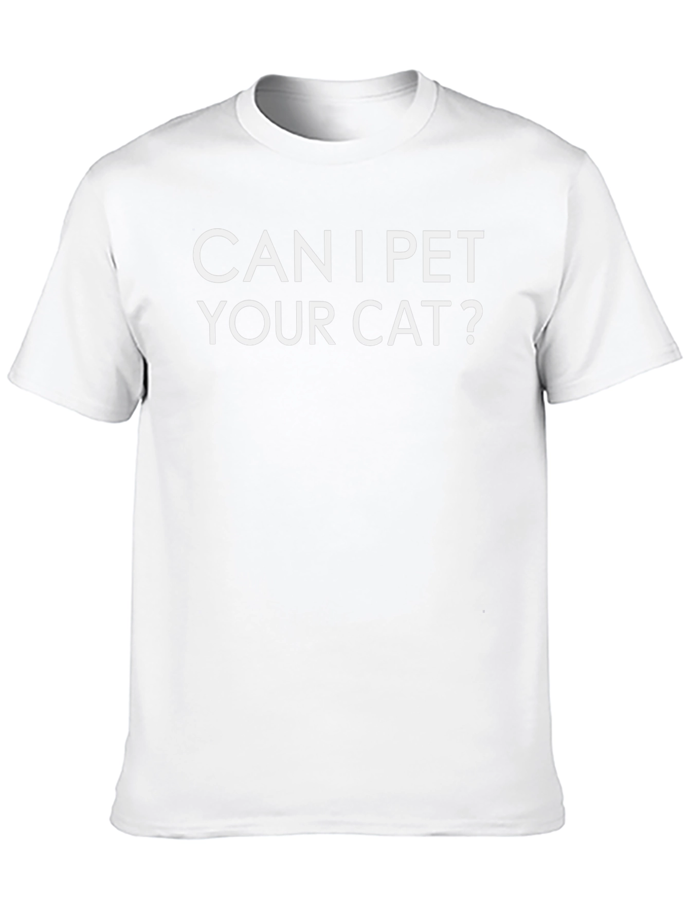 Can I Pet Your Cat? Graphic Tee - Black