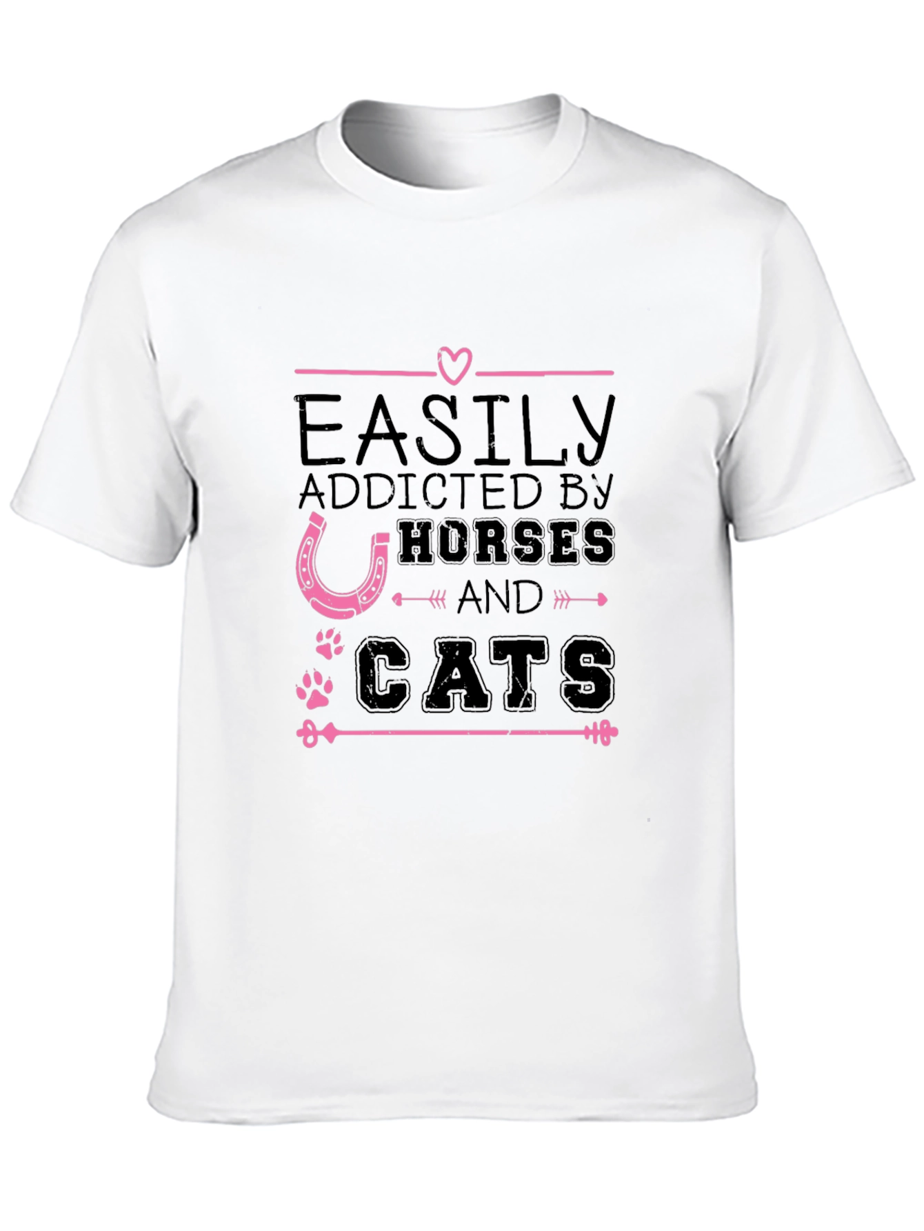 Easily Addicted Horses and Cats Tee