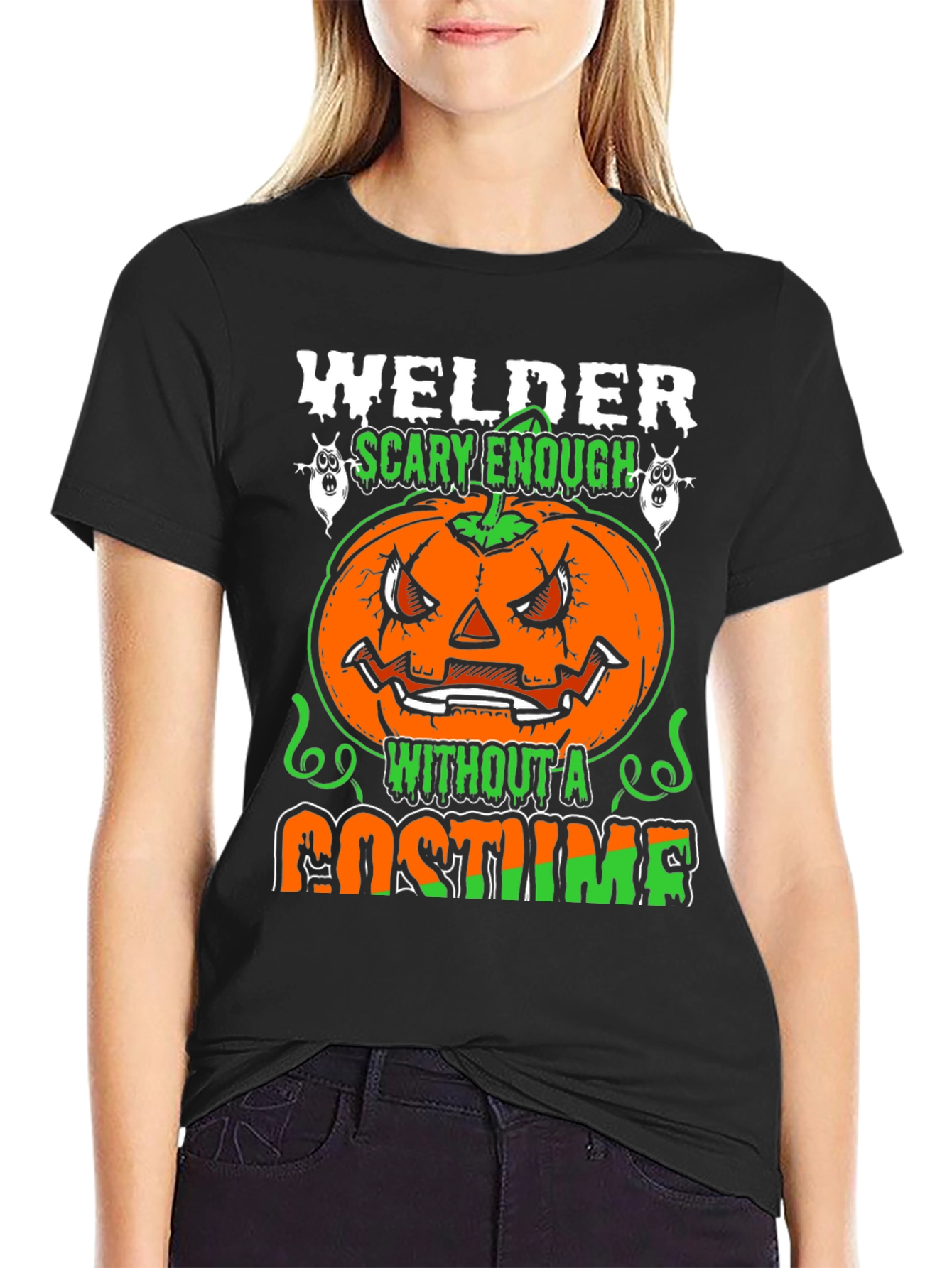 Welder Scary Enough Halloween T-Shirt