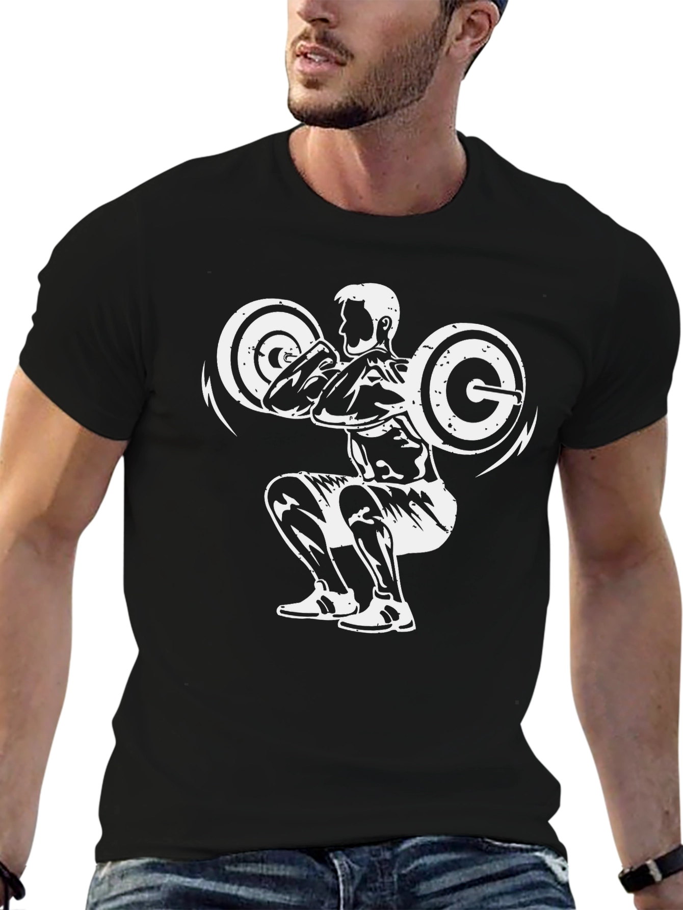 Black Squat Graphic T-Shirt