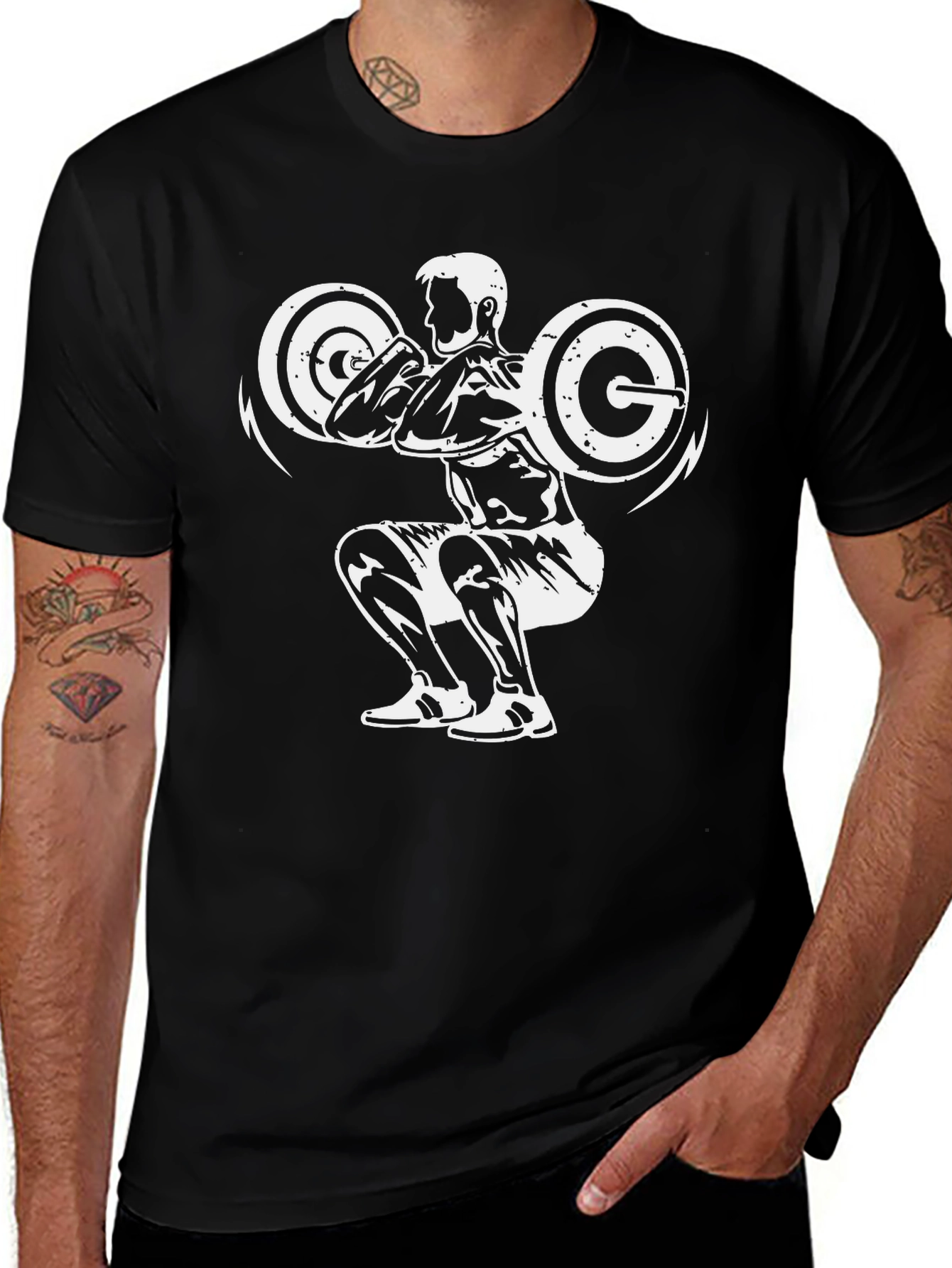 Black Squat Graphic T-Shirt